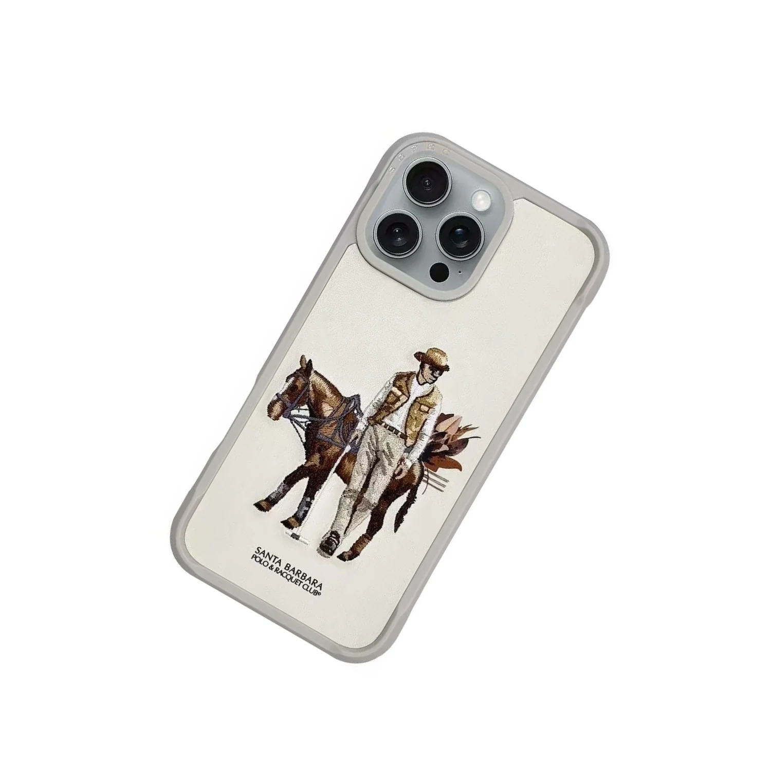 Santa Barbara Polo & Racquet Club โ Cedric Series Premium iPhone Case - Beige - Image 2