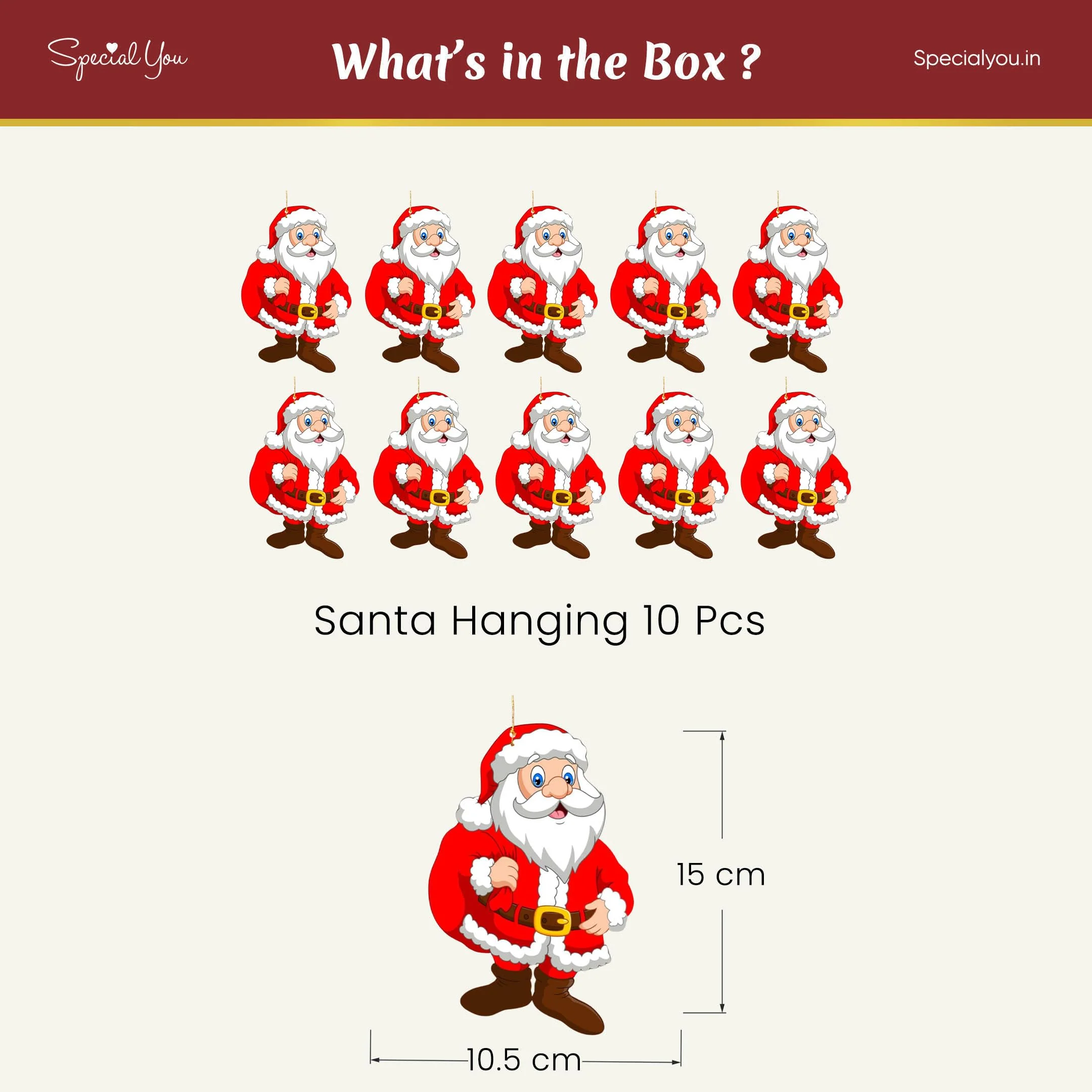 Santa Hanging for Christmas - Image 3
