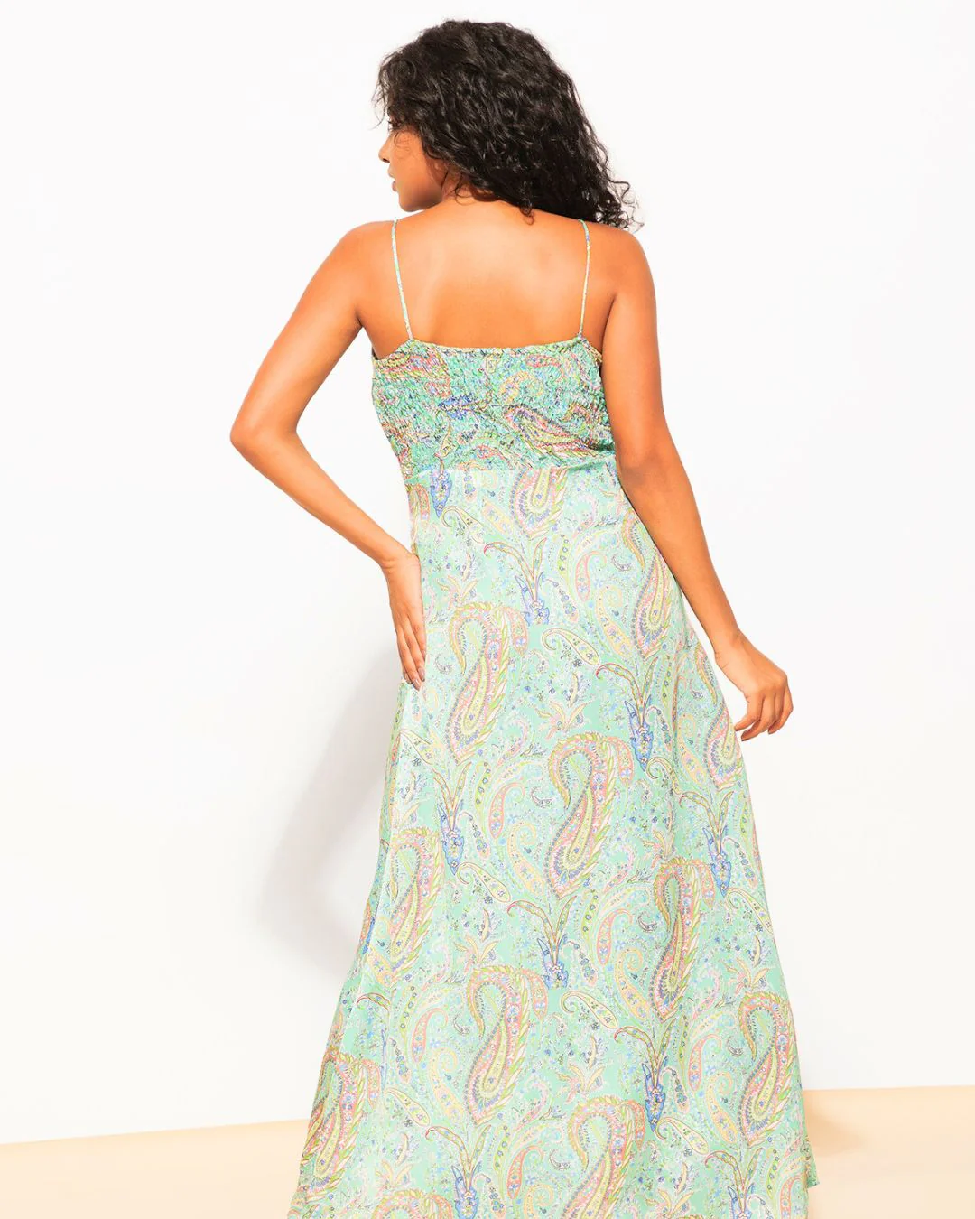 Satin Crepe A-Line Bodycon Dress - Image 2