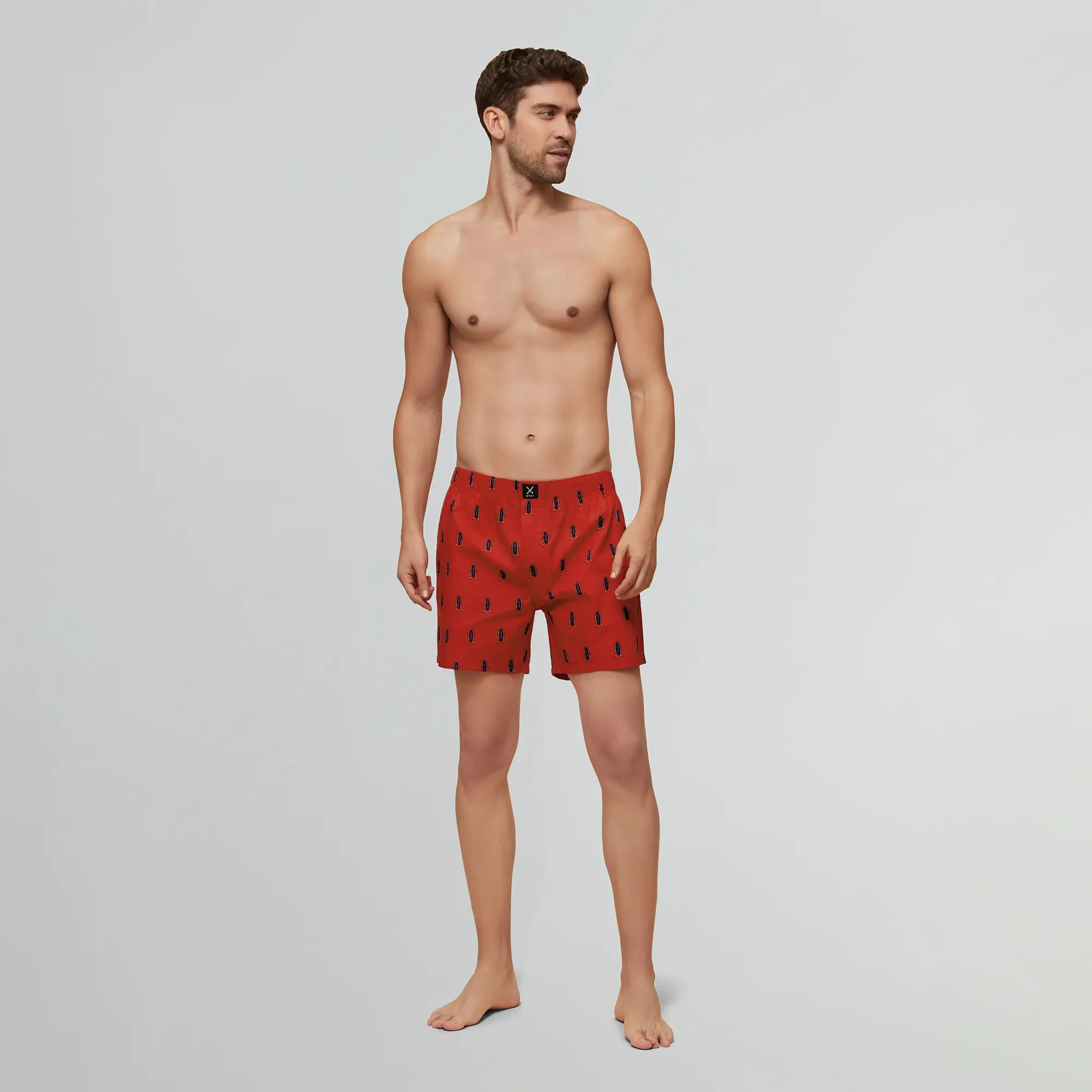 Savanna Cotton Boxers Shield Red - Image 3
