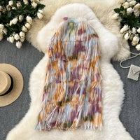 Savannah Tasseled Luxe Suede Skirt - Image 6