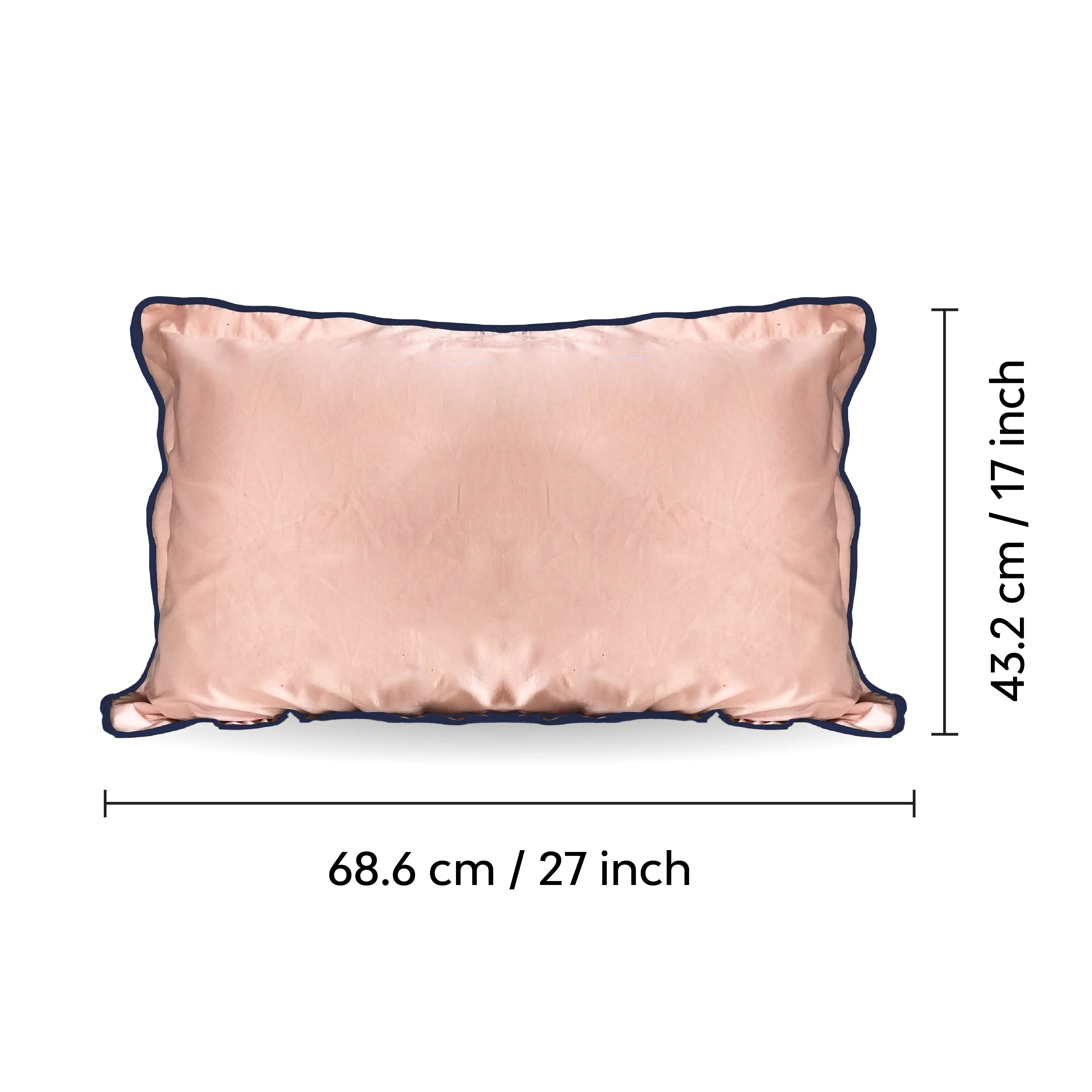 Scallop Piping 100% Cotton Bed Pillow Cover | Single - Image 18