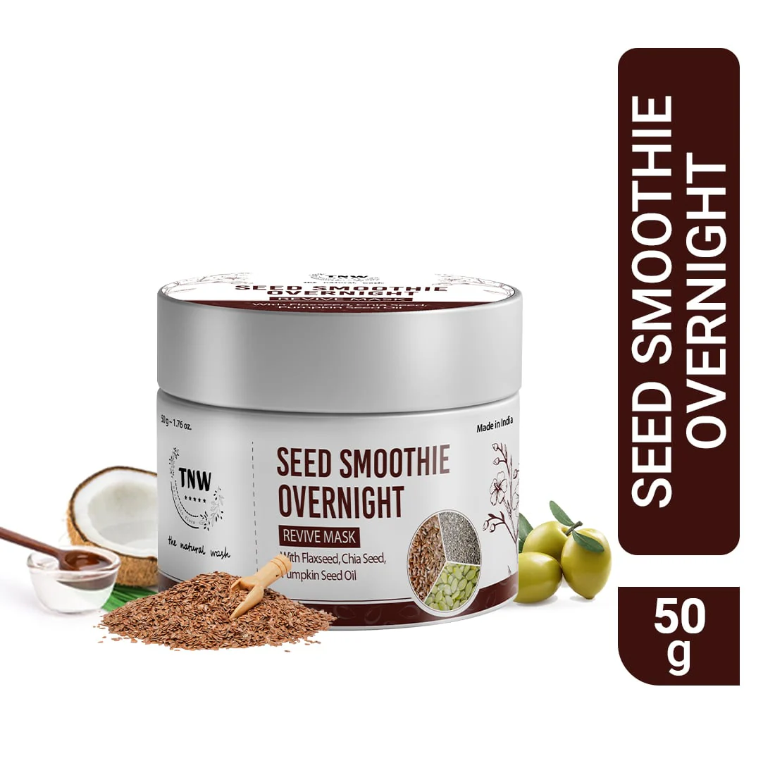 Seed Smoothie Overnight Revive Mask for Deep Moisturization.