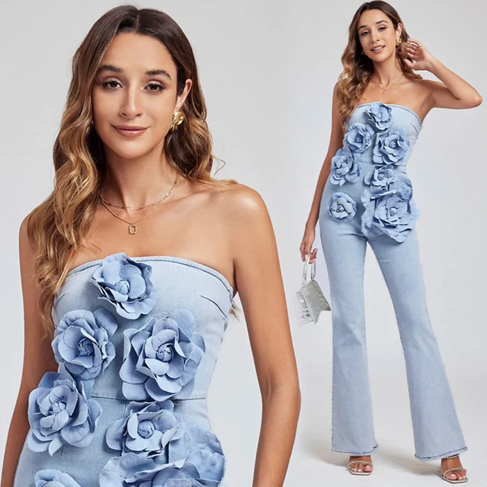 Senorita Denim Jumpsuit - Image 2