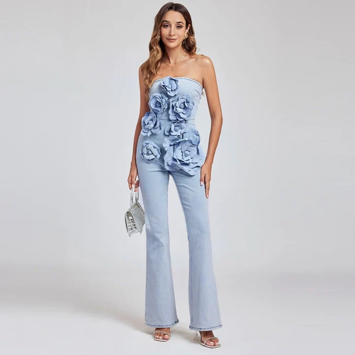 Senorita Denim Jumpsuit - Image 3