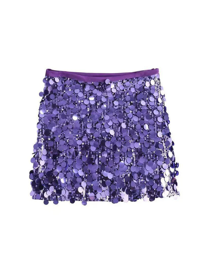 Sequin Mini Skirt