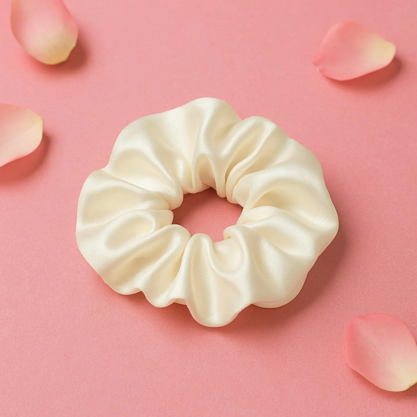 Set of 3 Ivory Hair Scrunchies - Image 6