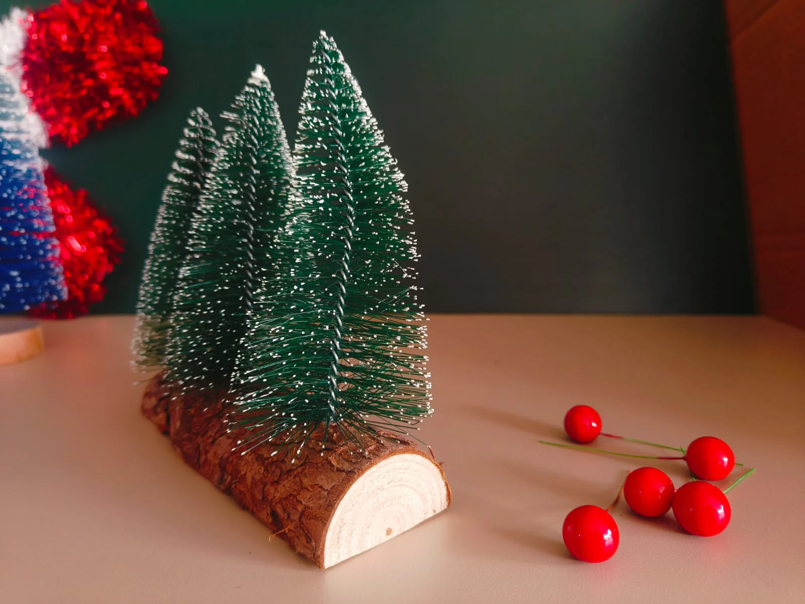 Set of 3 trees Table top Christmas decor - Image 4