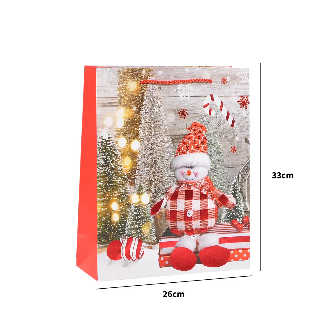set of 4 Merry Christmas Stylish Paper Bag For Gifting - Image 3