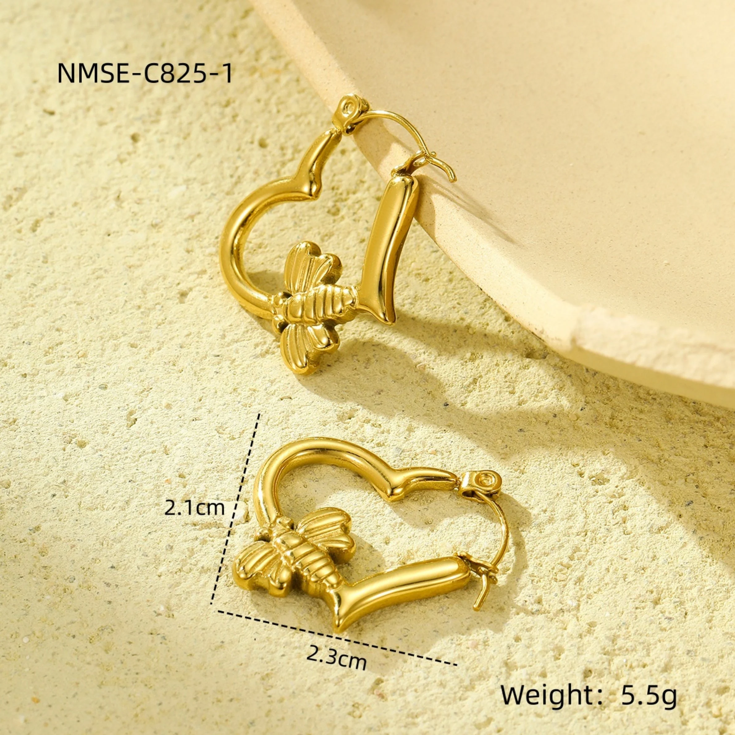 Share Falcon Hoop Anti Tarnish Earring - Image 5