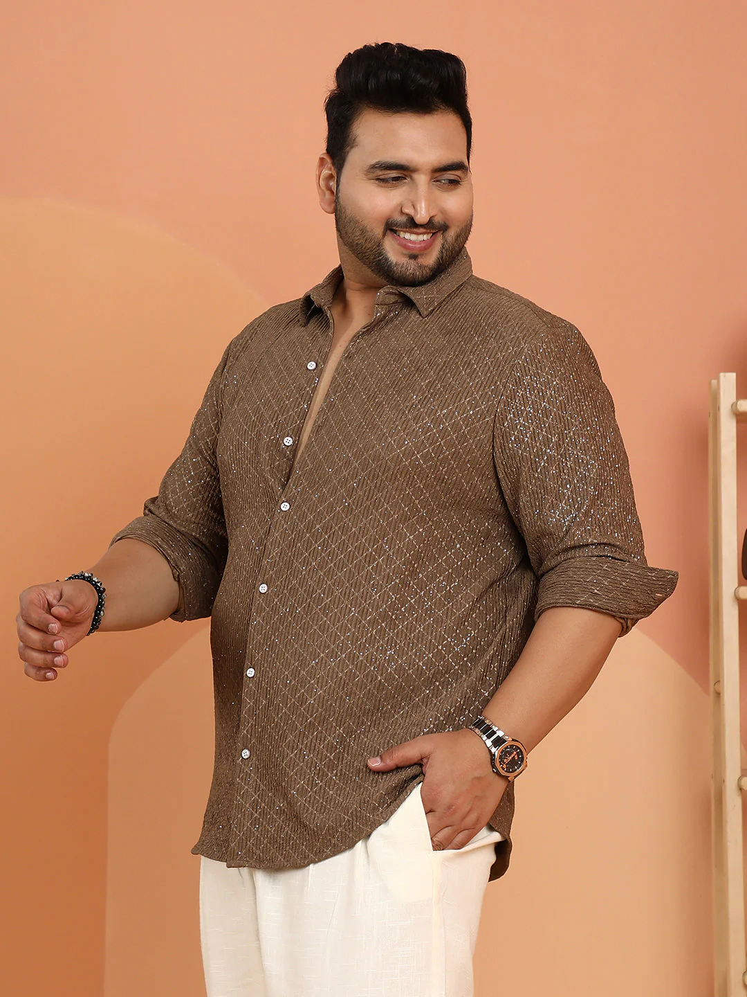 Shimmering-Grid Shirt - Image 3