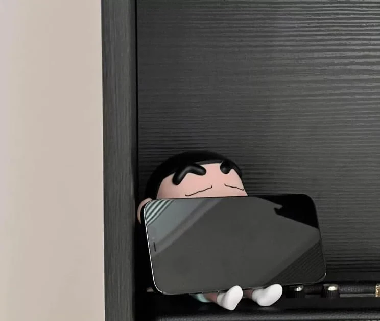 Shinbu:  ShinChan Mobile Phone Stand, Cute  Phone Holder for Desk & Tabletop Use for Daily Utility & Gifting - Image 4