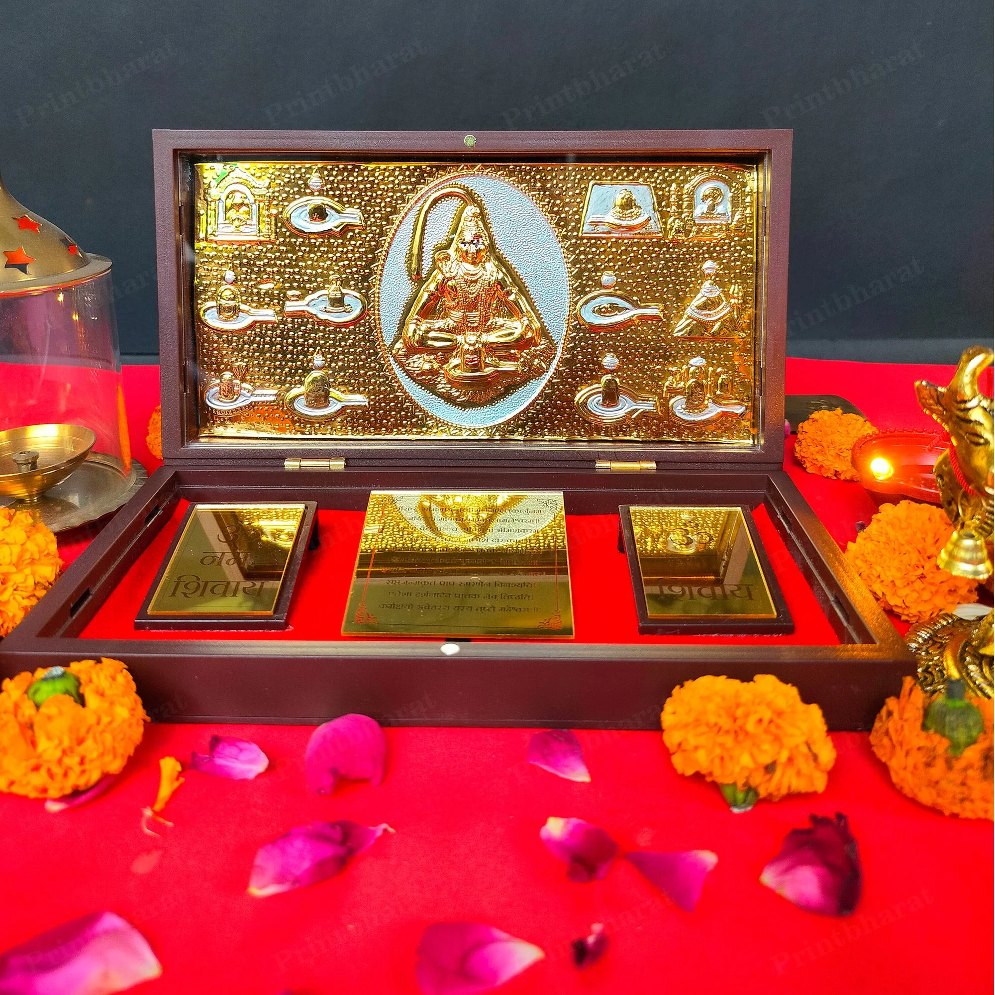 Shiv Shanker Pocket Temple (24 Karat Gold Coated) - Image 2