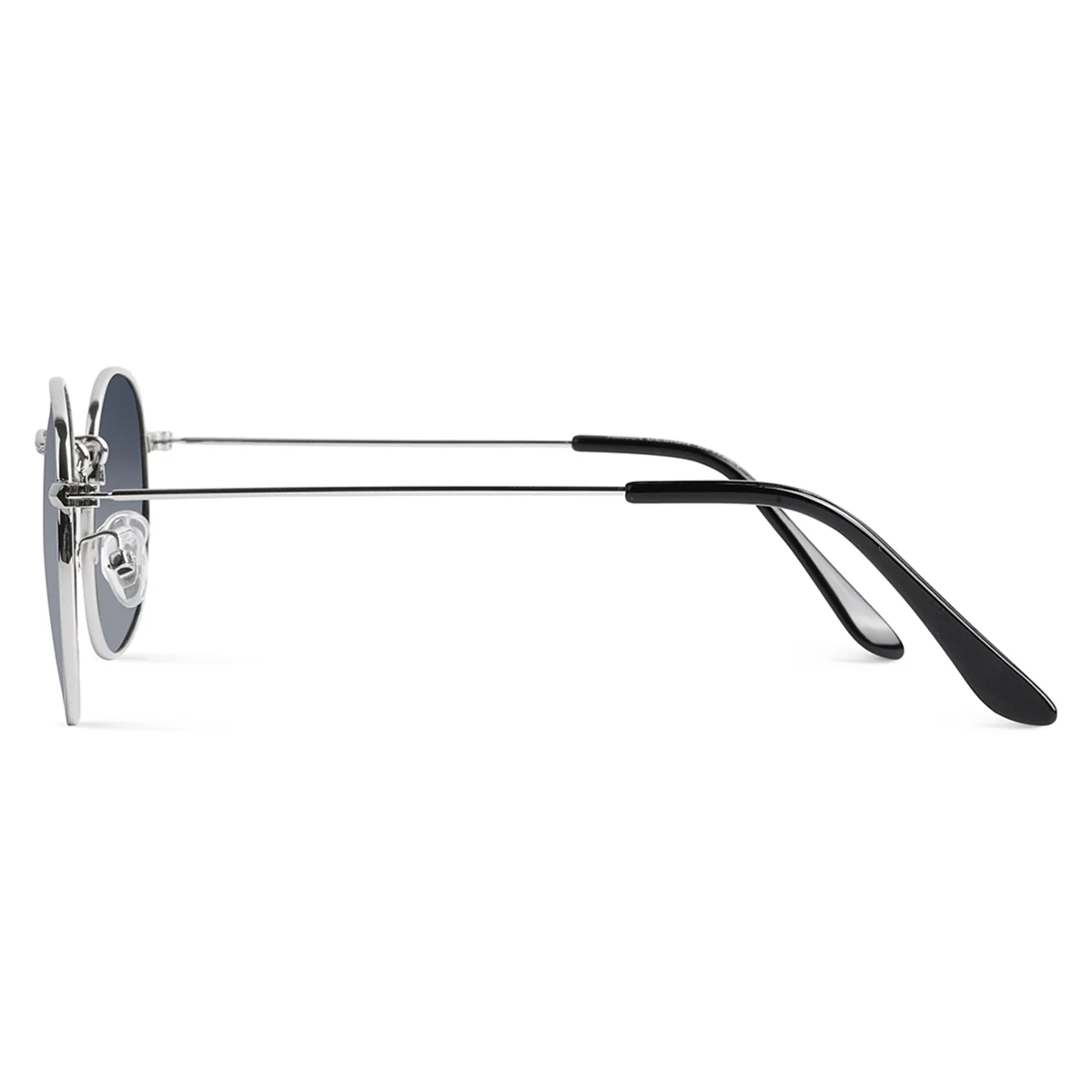 Shocksight Silver Round Polarized Sunglasses - Image 5