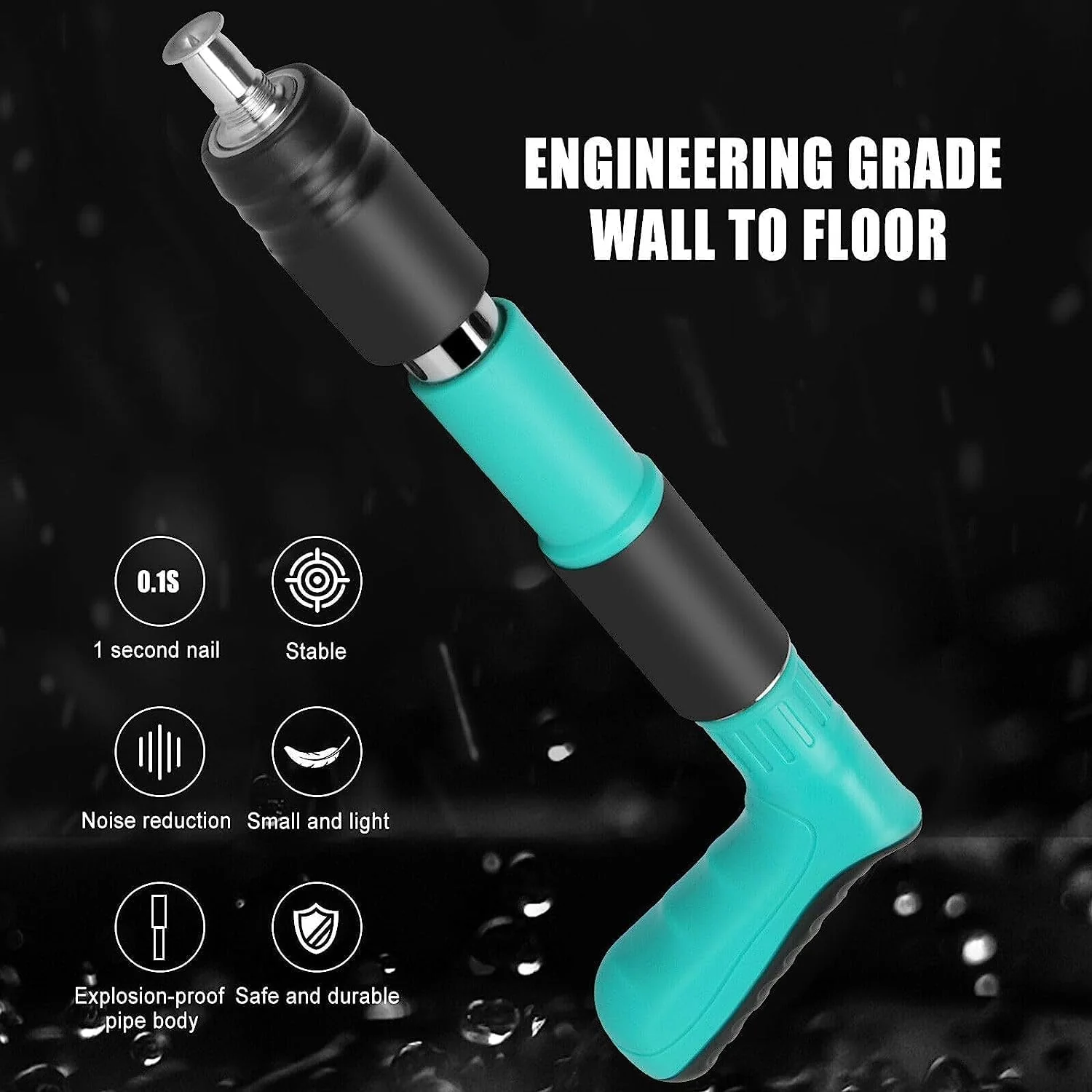 Shooter: Adjustable Manual Concrete Nail Gun for Wall Fixing, Woodworking & Portable Nail Shooting - Image 2