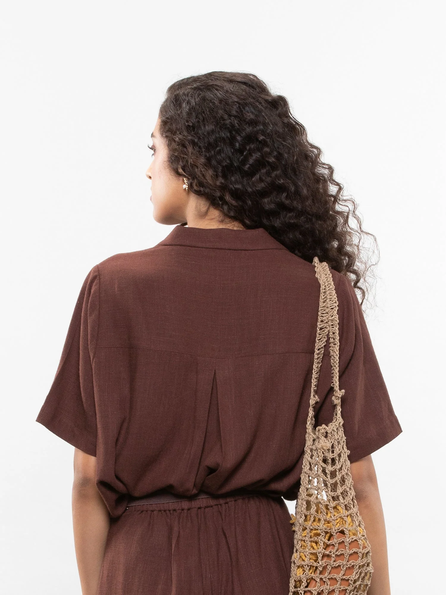 Short-sleeve linen shirt - Image 15