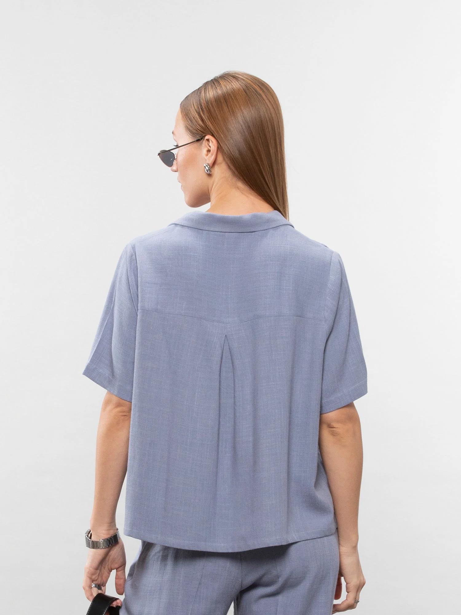 Short-sleeve linen shirt - Image 3