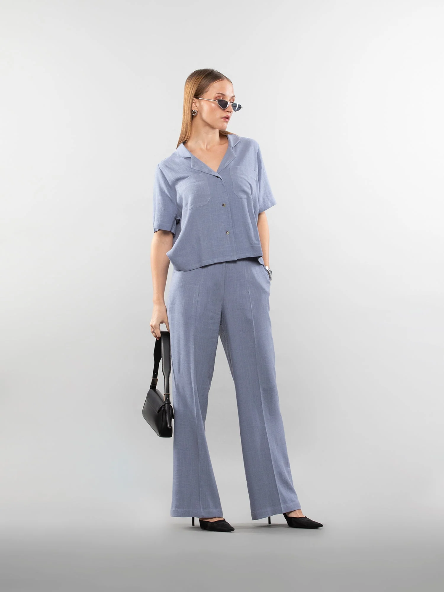 Short-sleeve linen shirt - Image 23