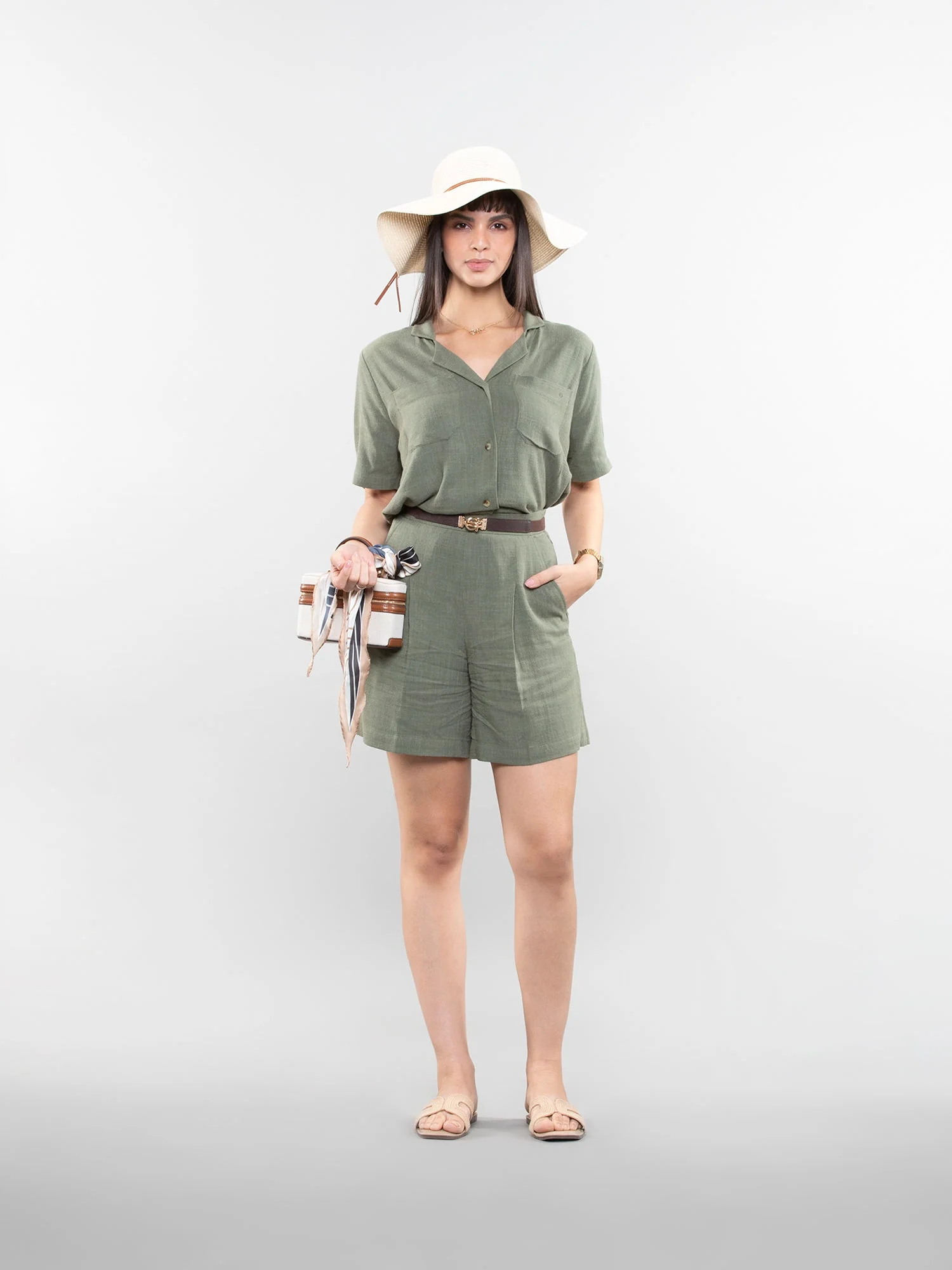 Short-sleeve linen shirt - Image 5