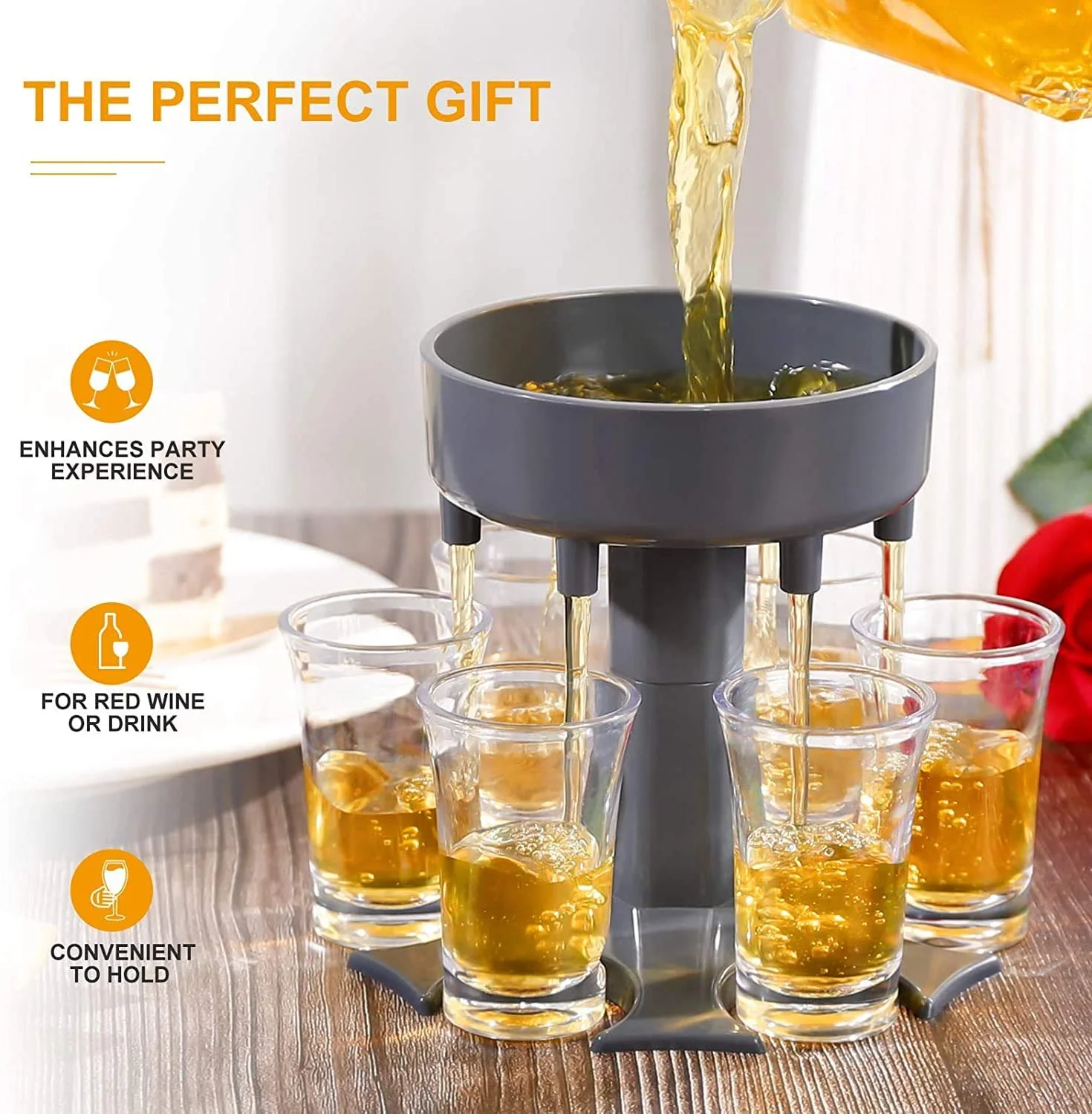 Shot Glass Dispenser and Holder (Set of 6) - Image 9