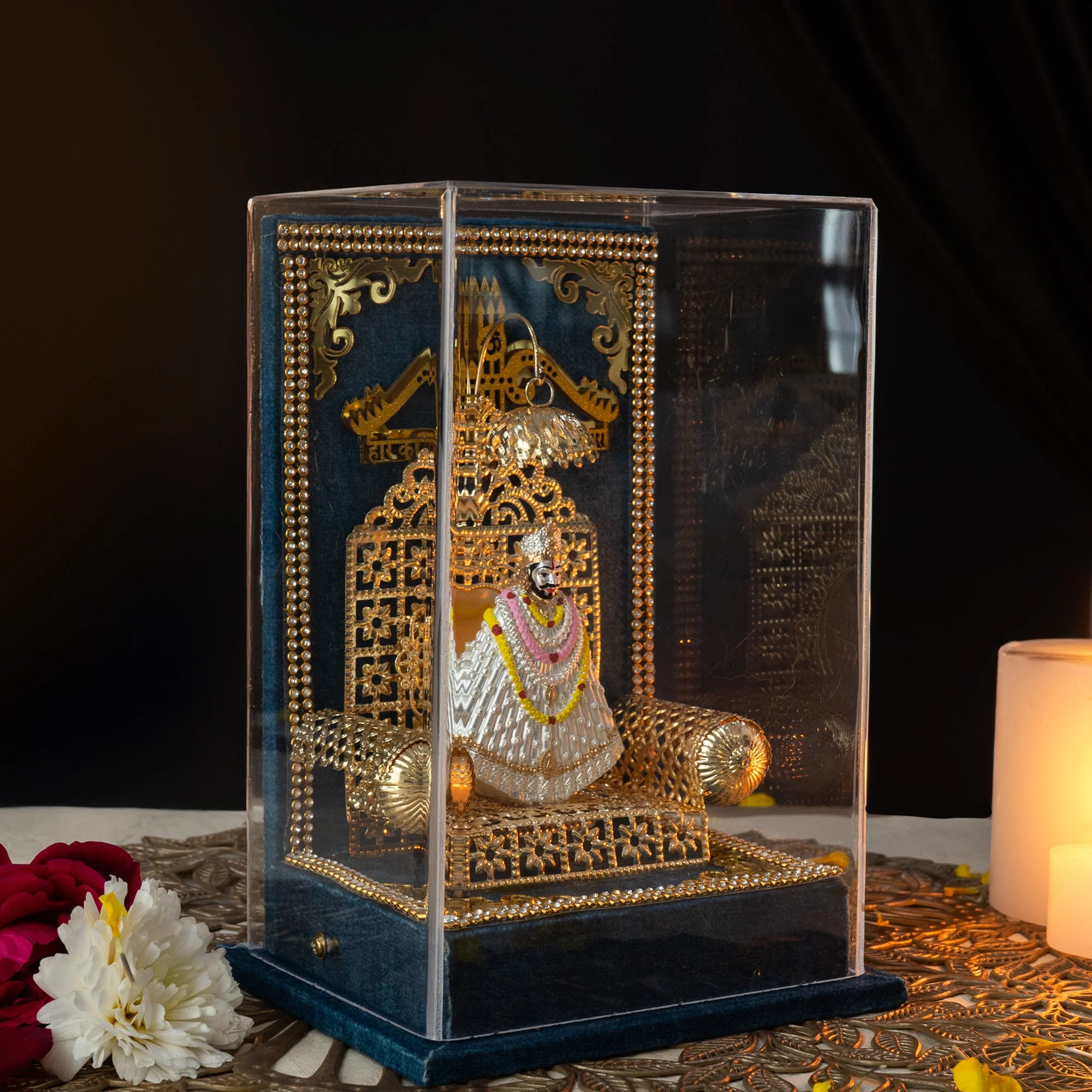 Shri Khatu Shyam Ji With Gold And Silver Coated - Image 4