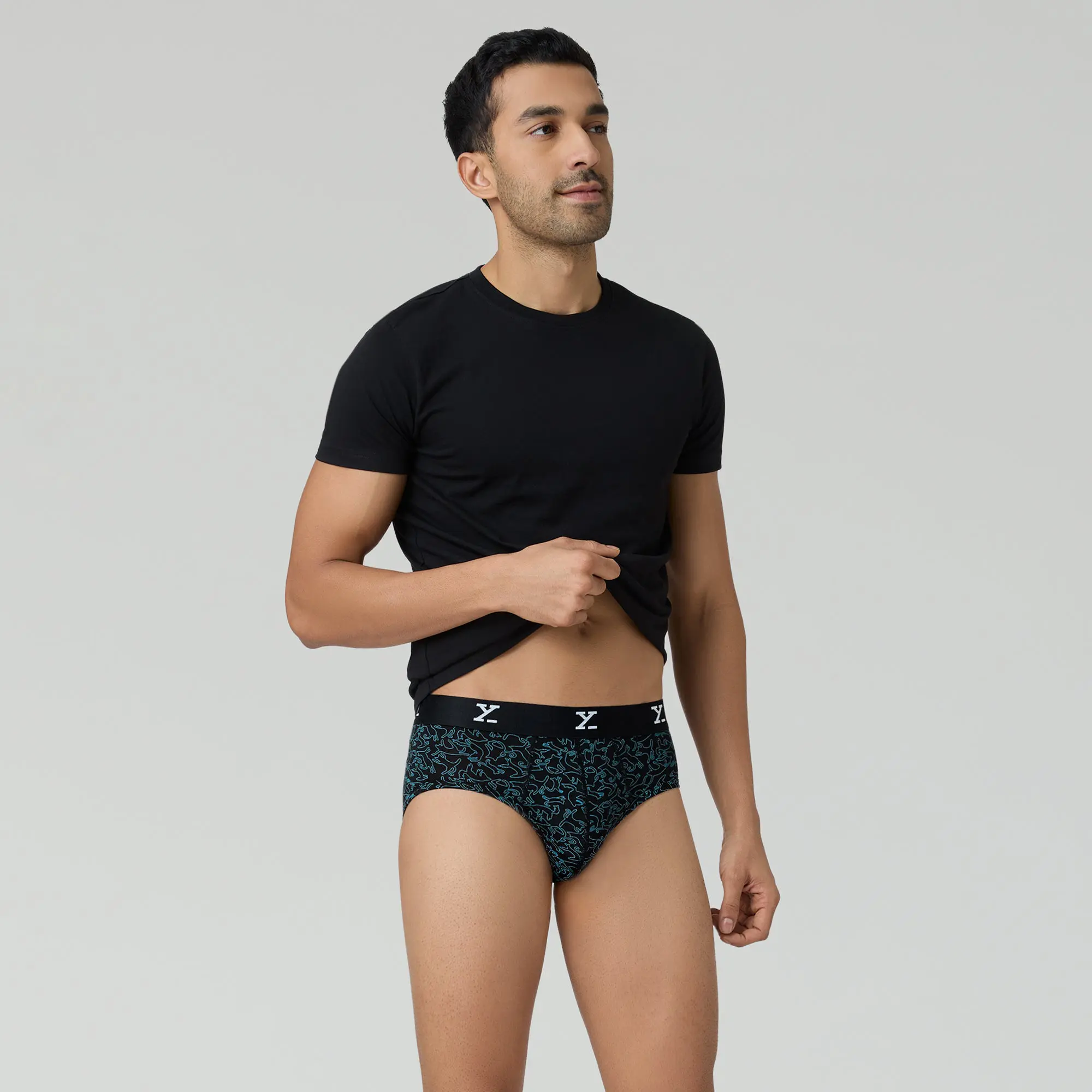 Shuffle Briefs Blue Green Black (Pack of 3) - Image 5