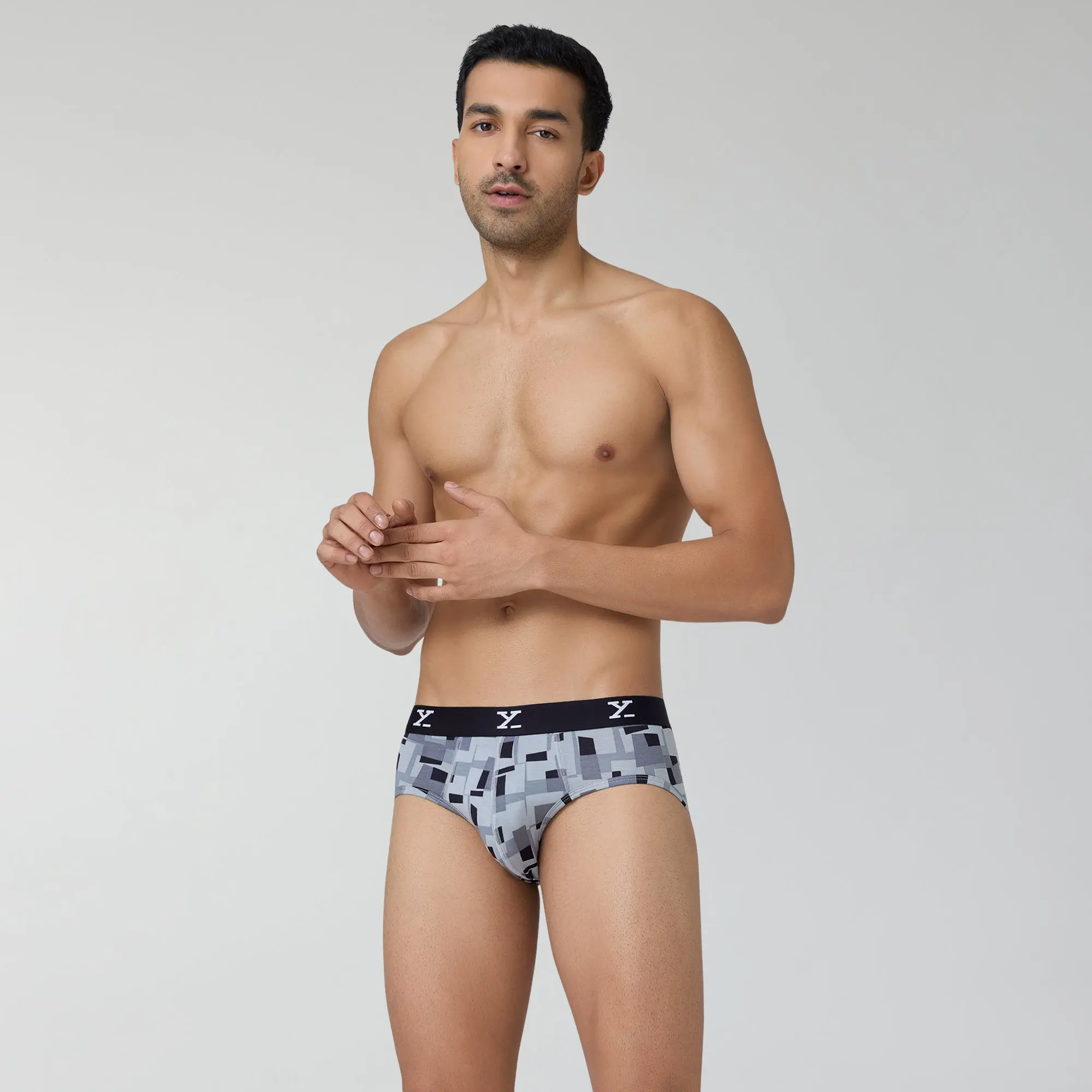 Shuffle Modal Briefs Boxy Grey - Image 4