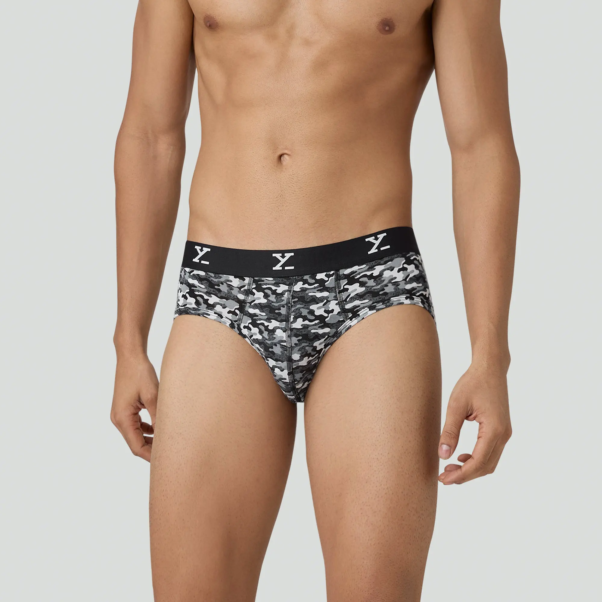 Shuffle Modal Briefs Camouflage Grey - Image 2