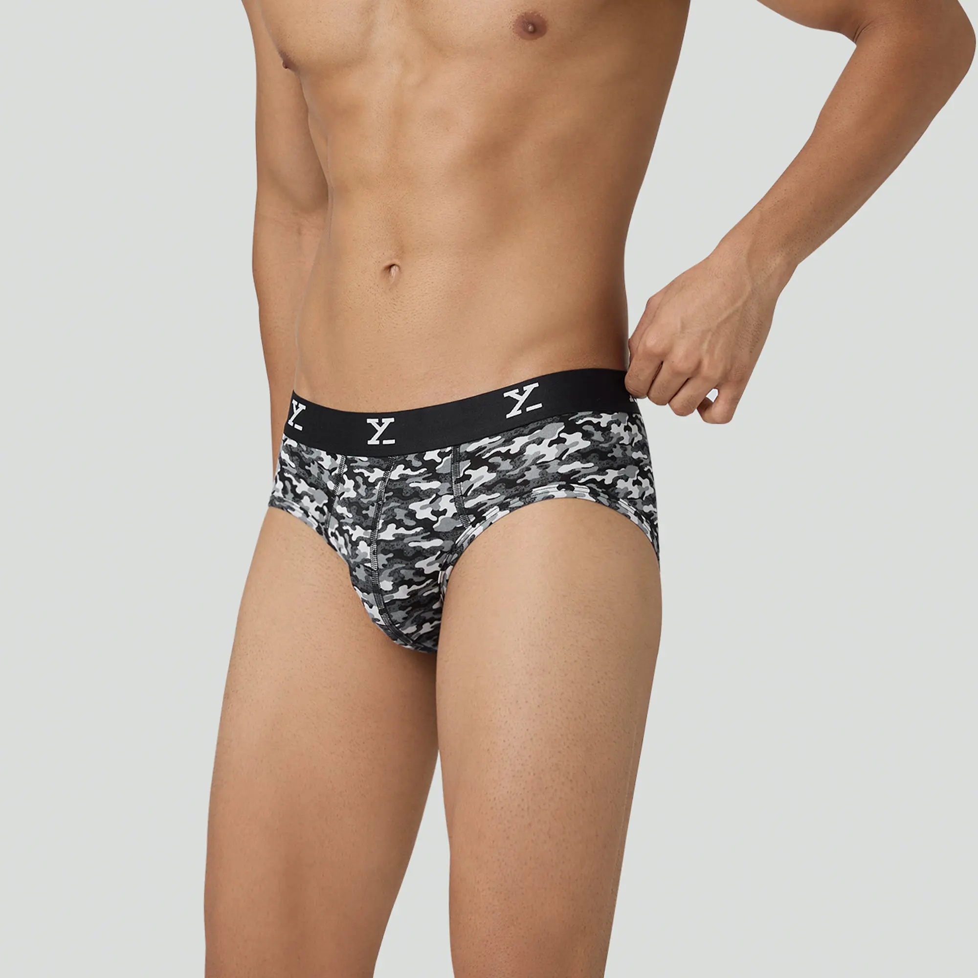 Shuffle Modal Briefs Camouflage Grey - Image 5