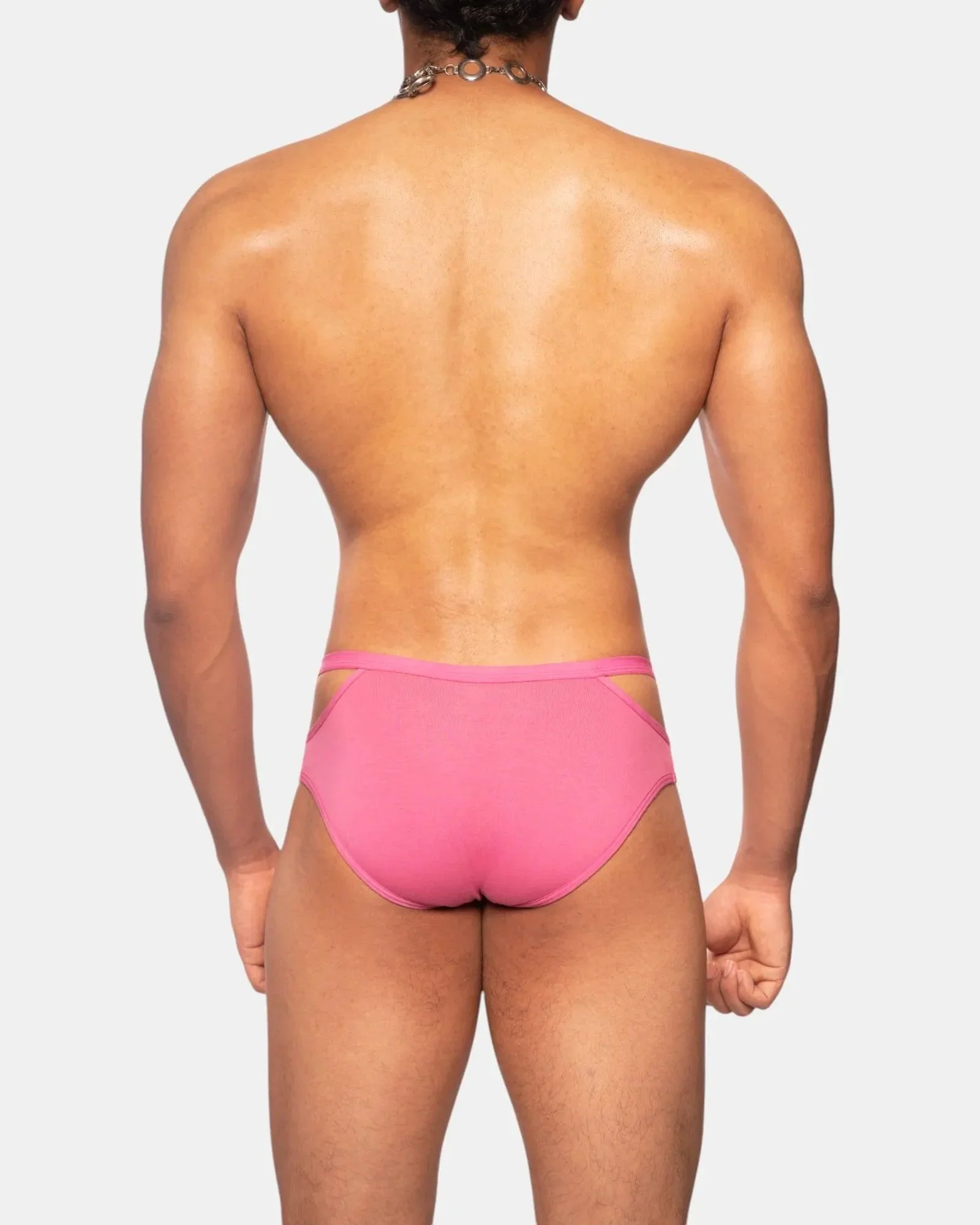 Side Slits Brief /Ibis Rose - Image 3