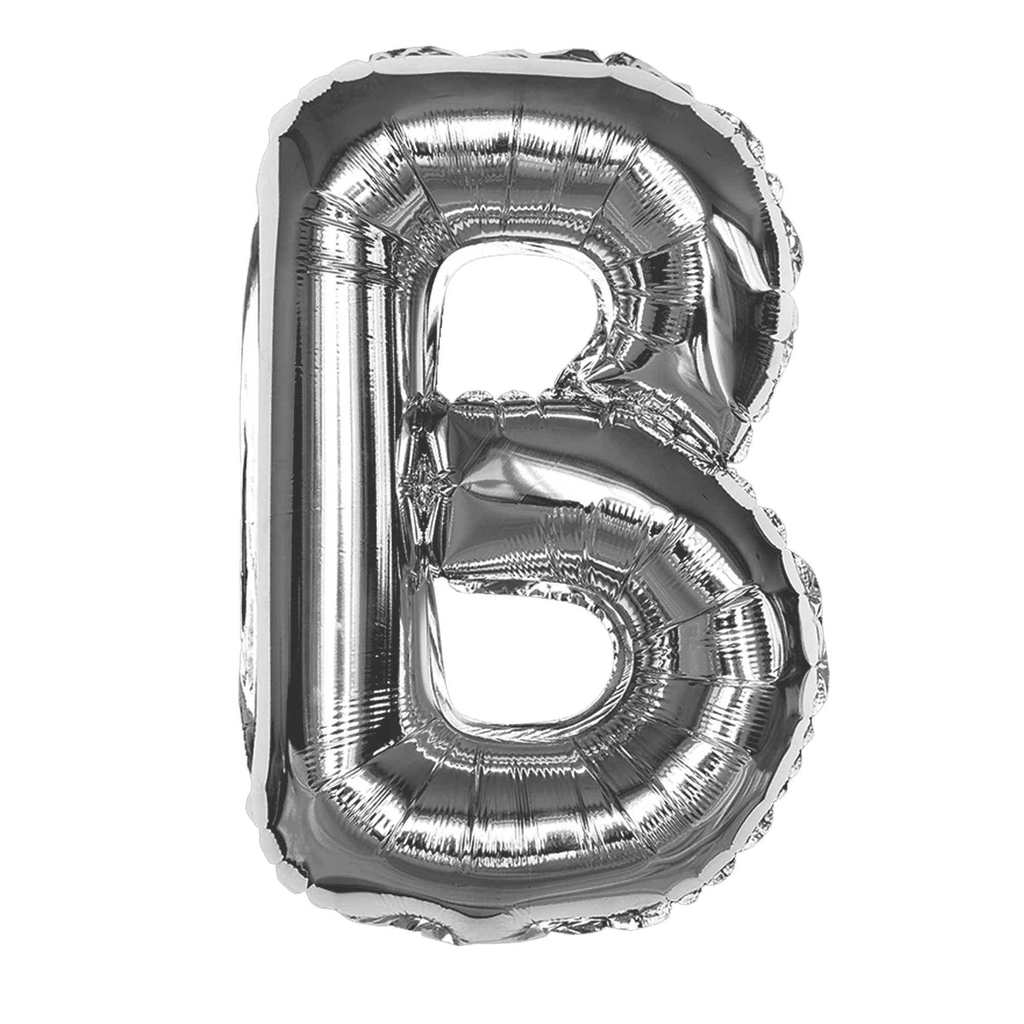 Silver B Letter Foil Balloon - Image 6