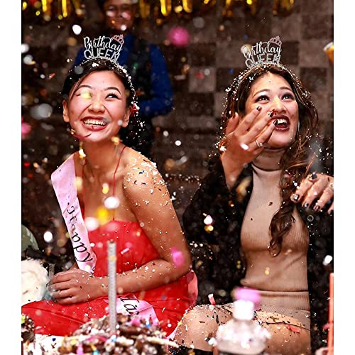 Silver Birthday Queen Free Size Headband Crown Tiara - Image 4