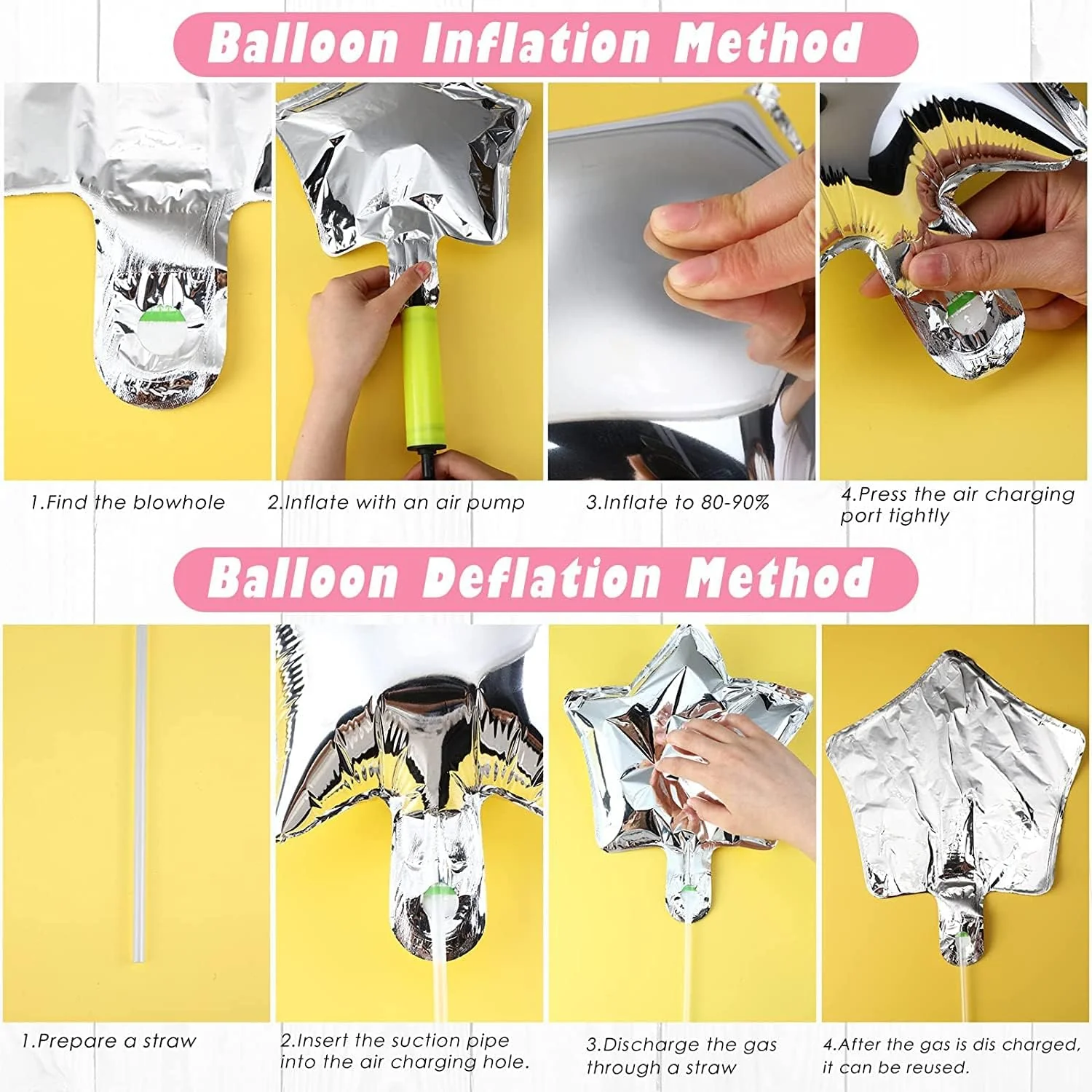 Silver F Letter Foil Balloon - Image 5
