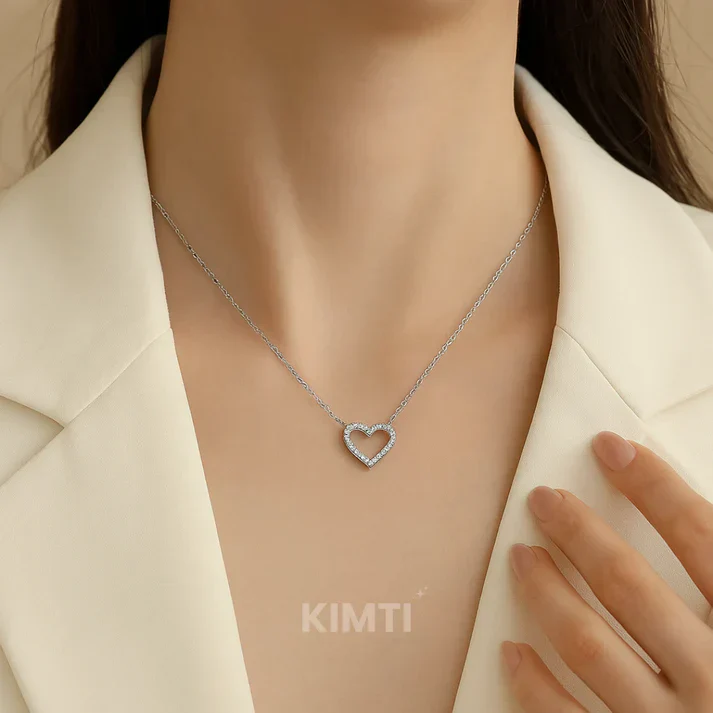 Silver Heart Necklace - Image 2