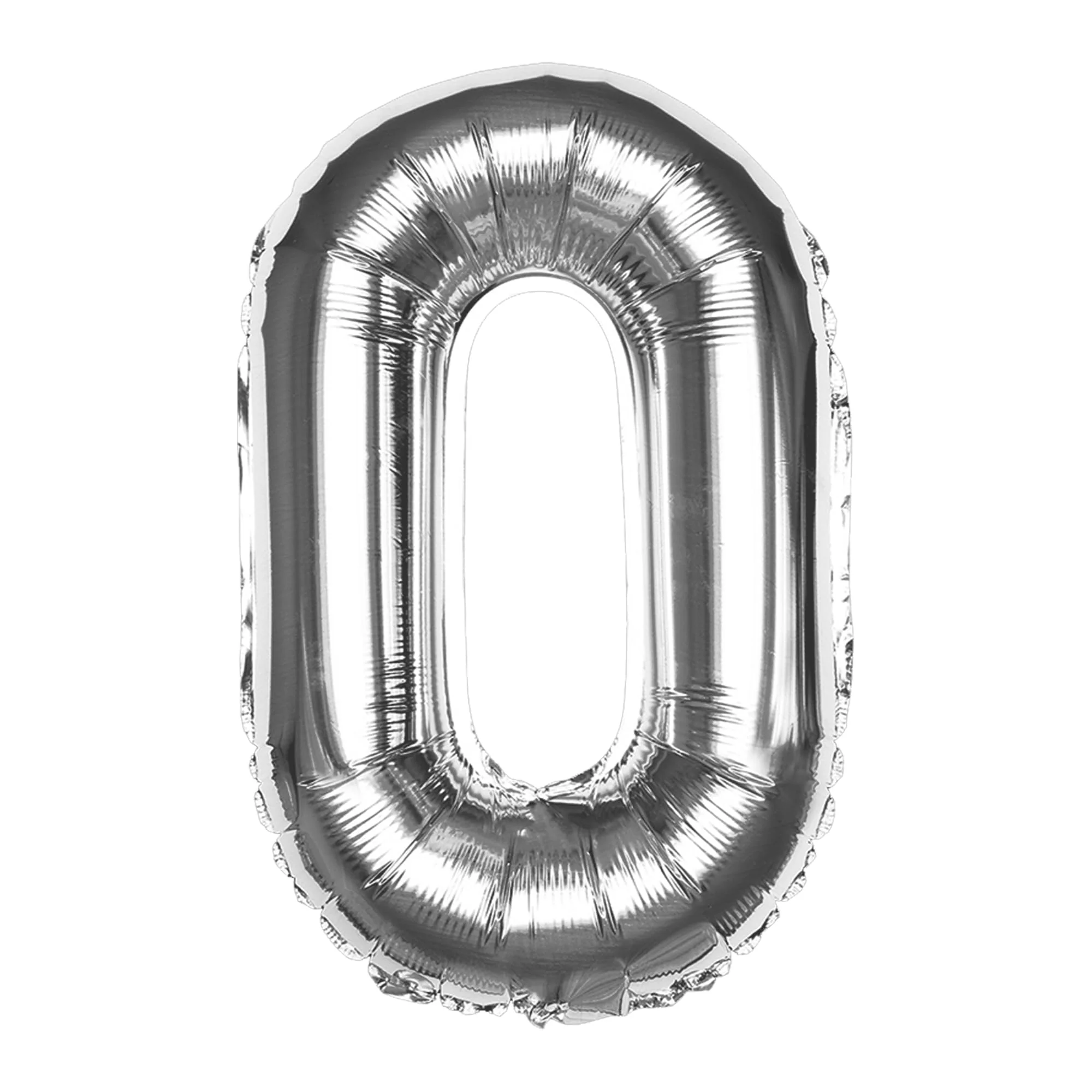 Silver O Letter Foil Balloon - Image 6