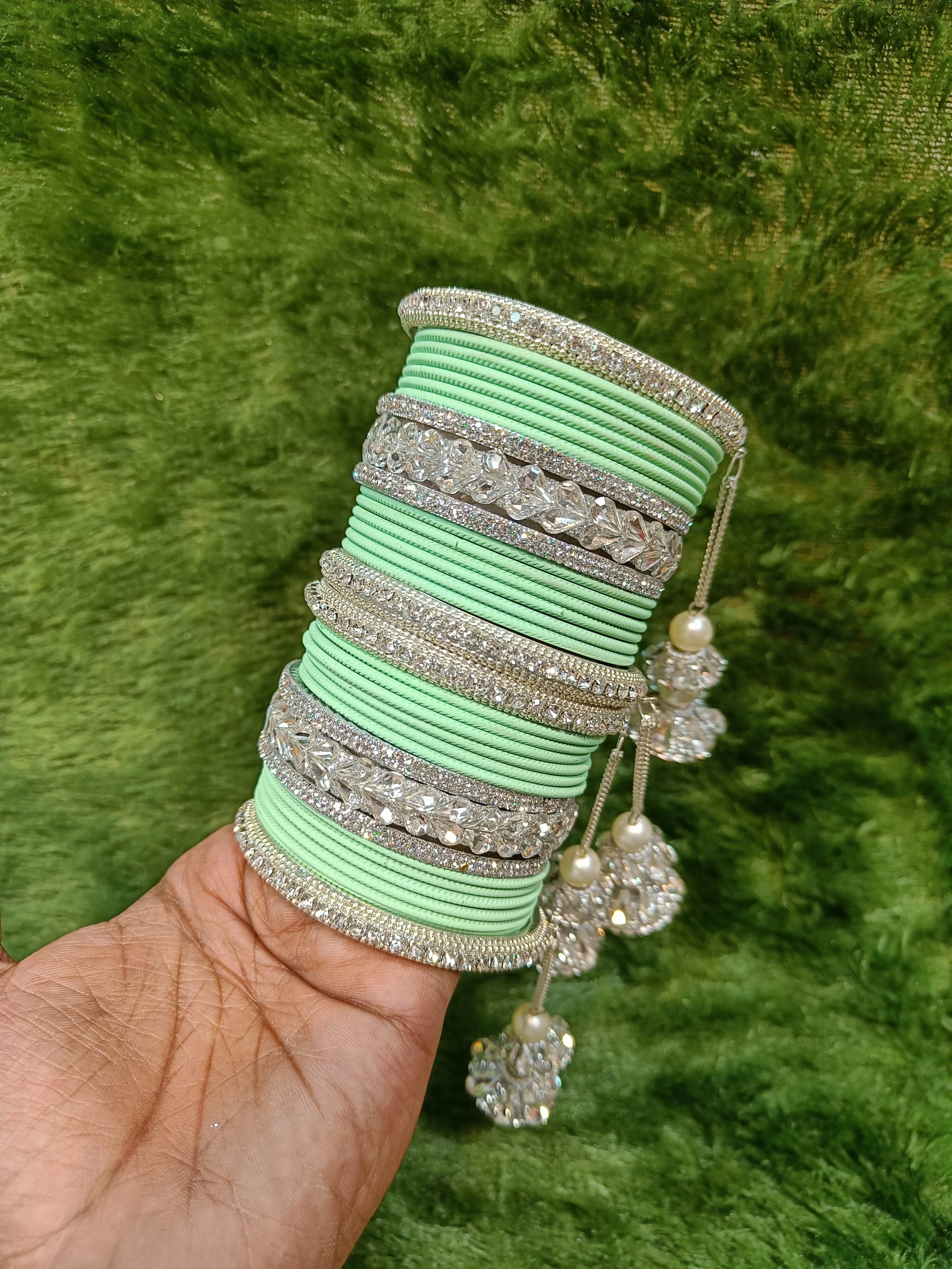Silver touch bangles set - Image 11