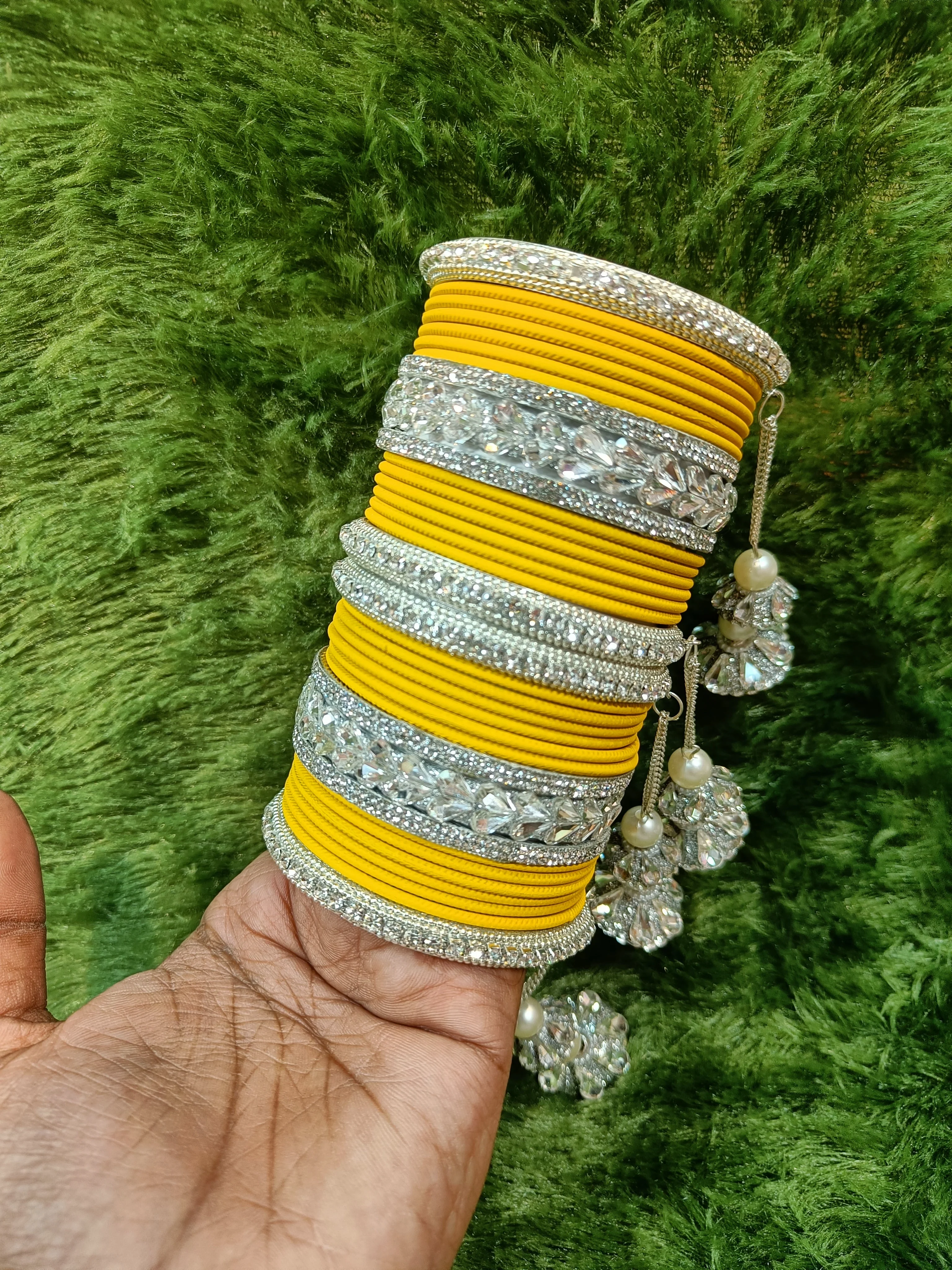 Silver touch bangles set - Image 12