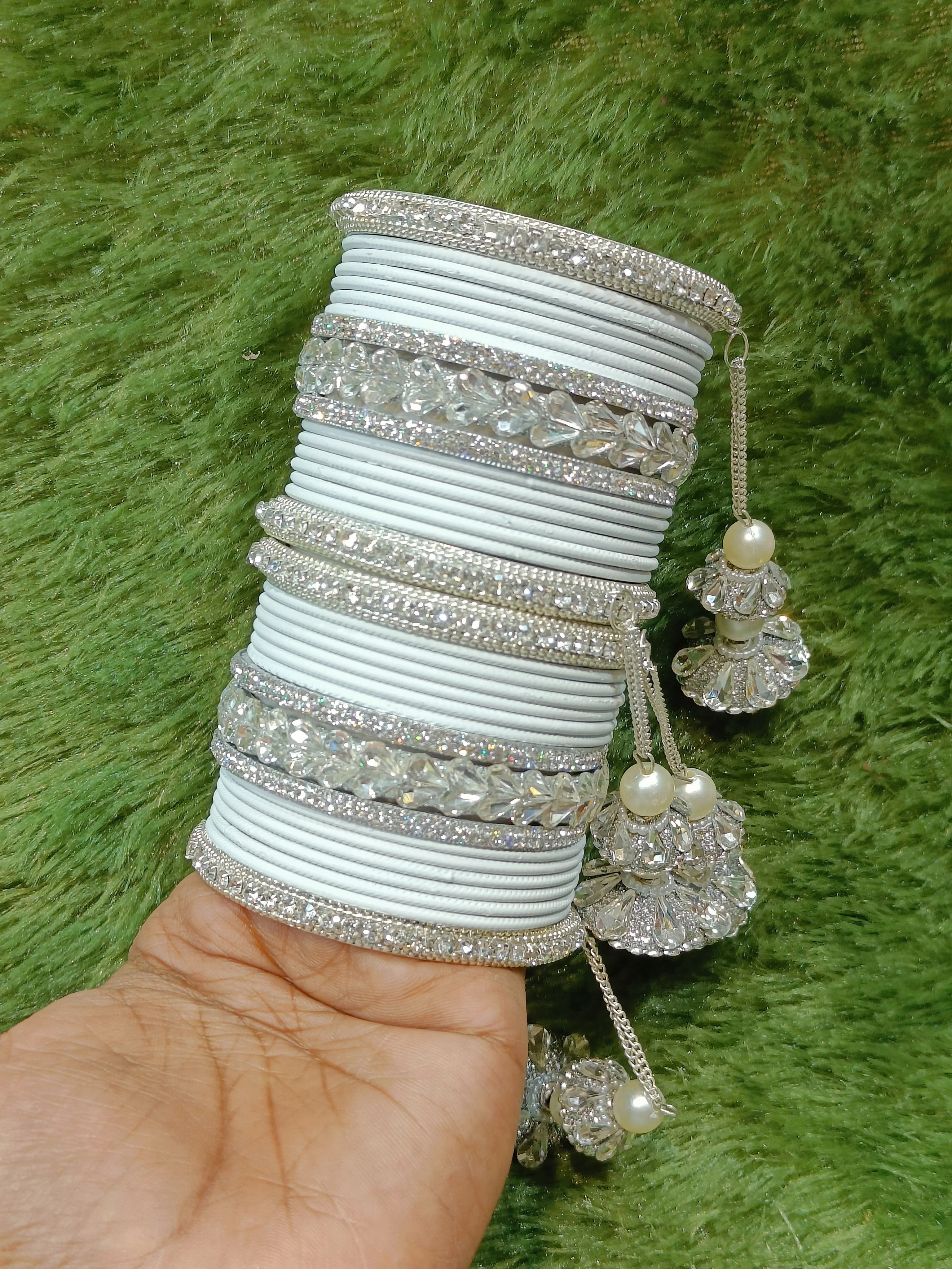Silver touch bangles set - Image 4