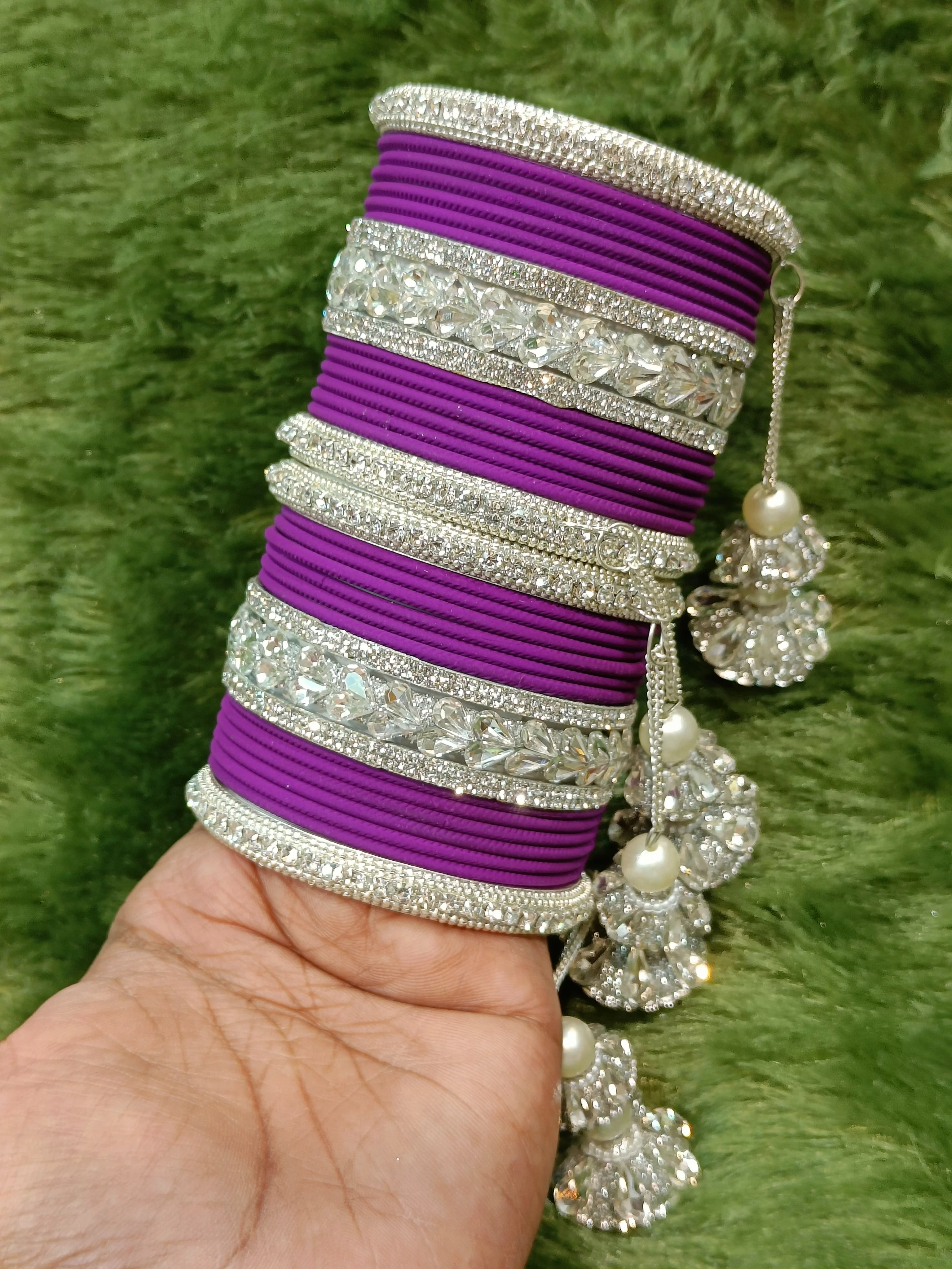 Silver touch bangles set - Image 10