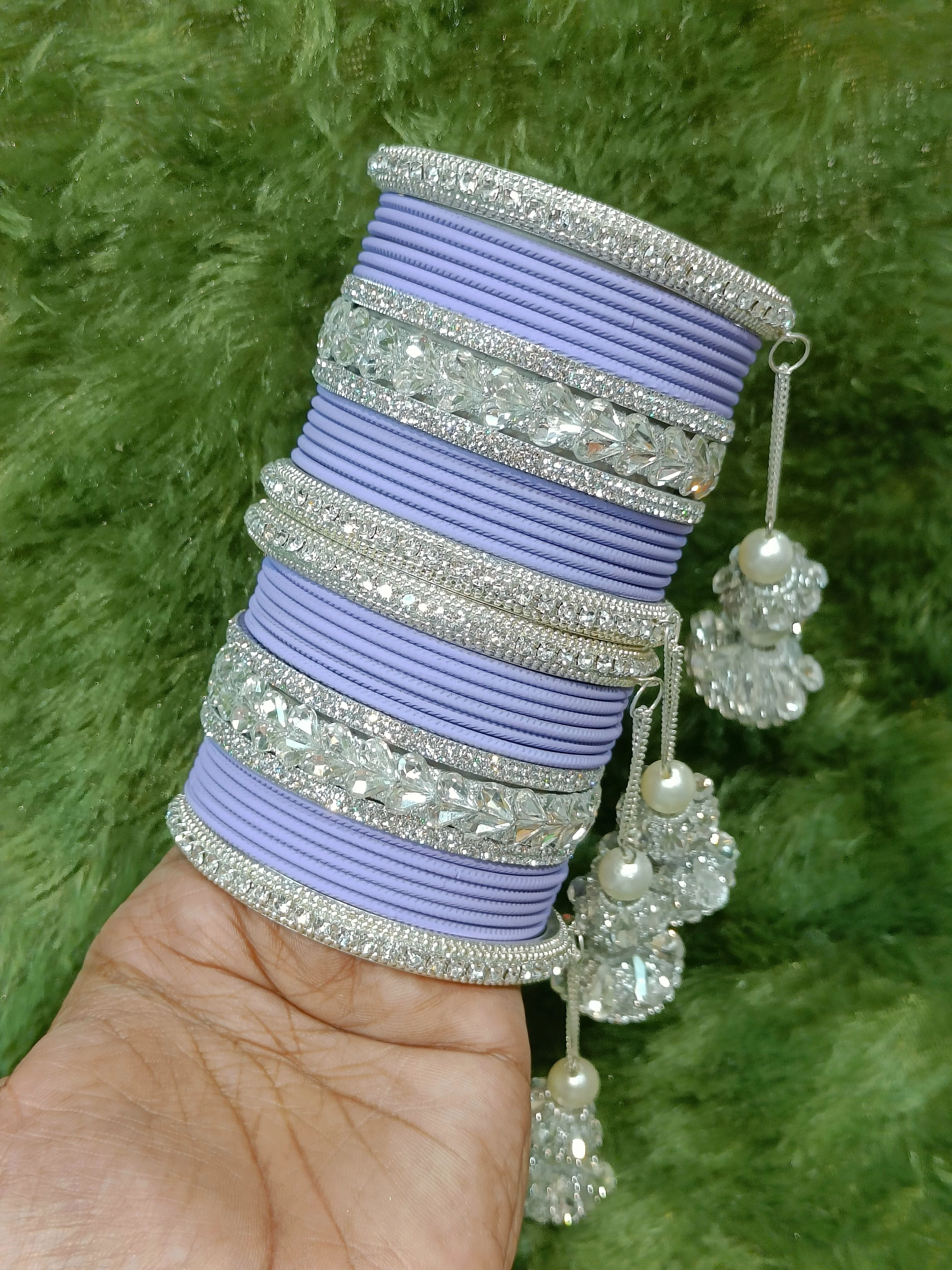 Silver touch bangles set - Image 2