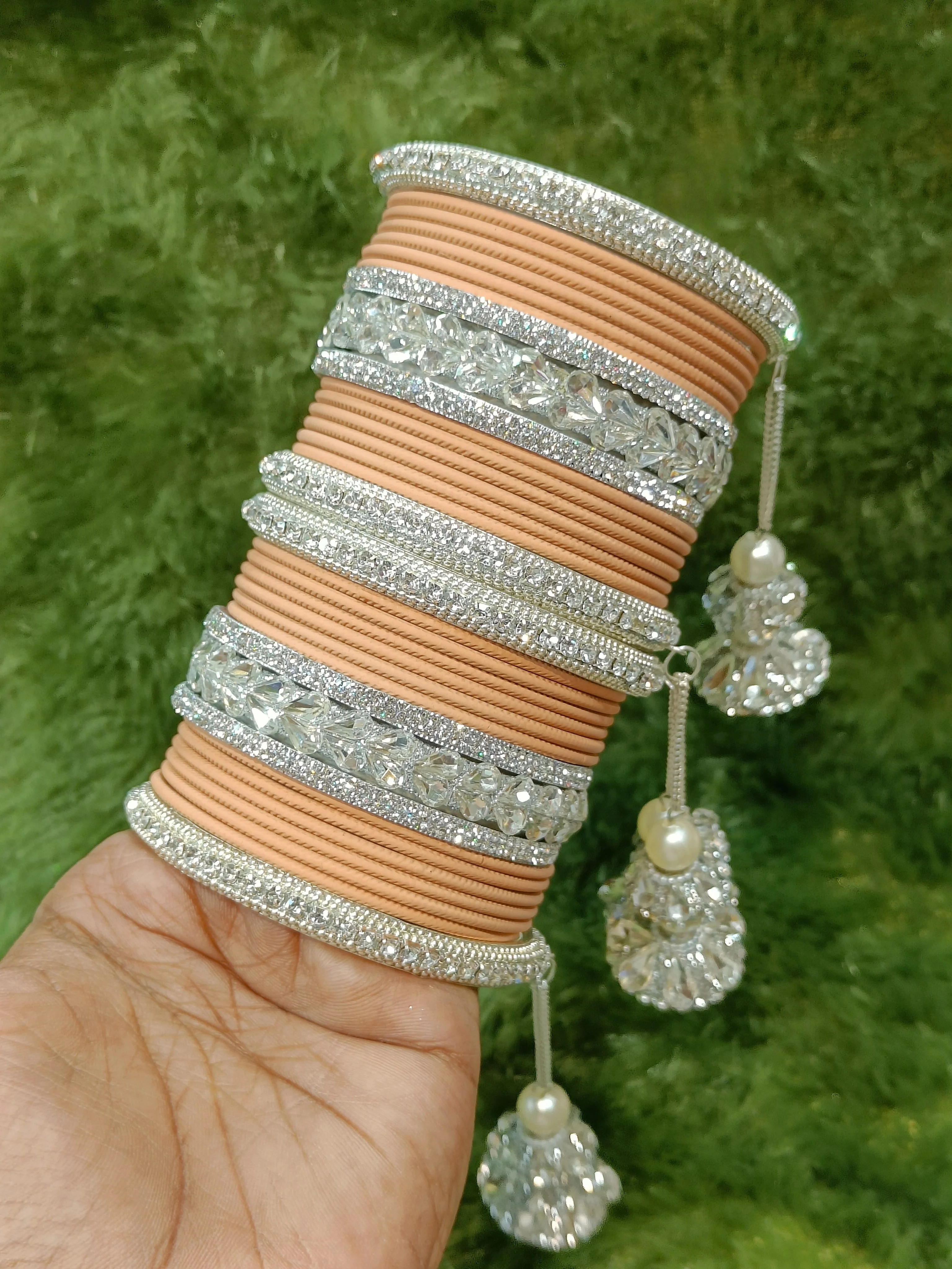 Silver touch bangles set - Image 3