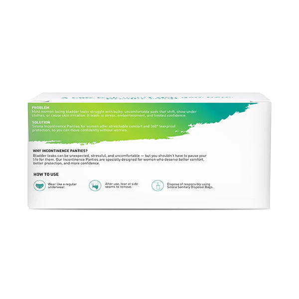 Sirona Incontinence Panties for Women - Pack of 10 - Image 9