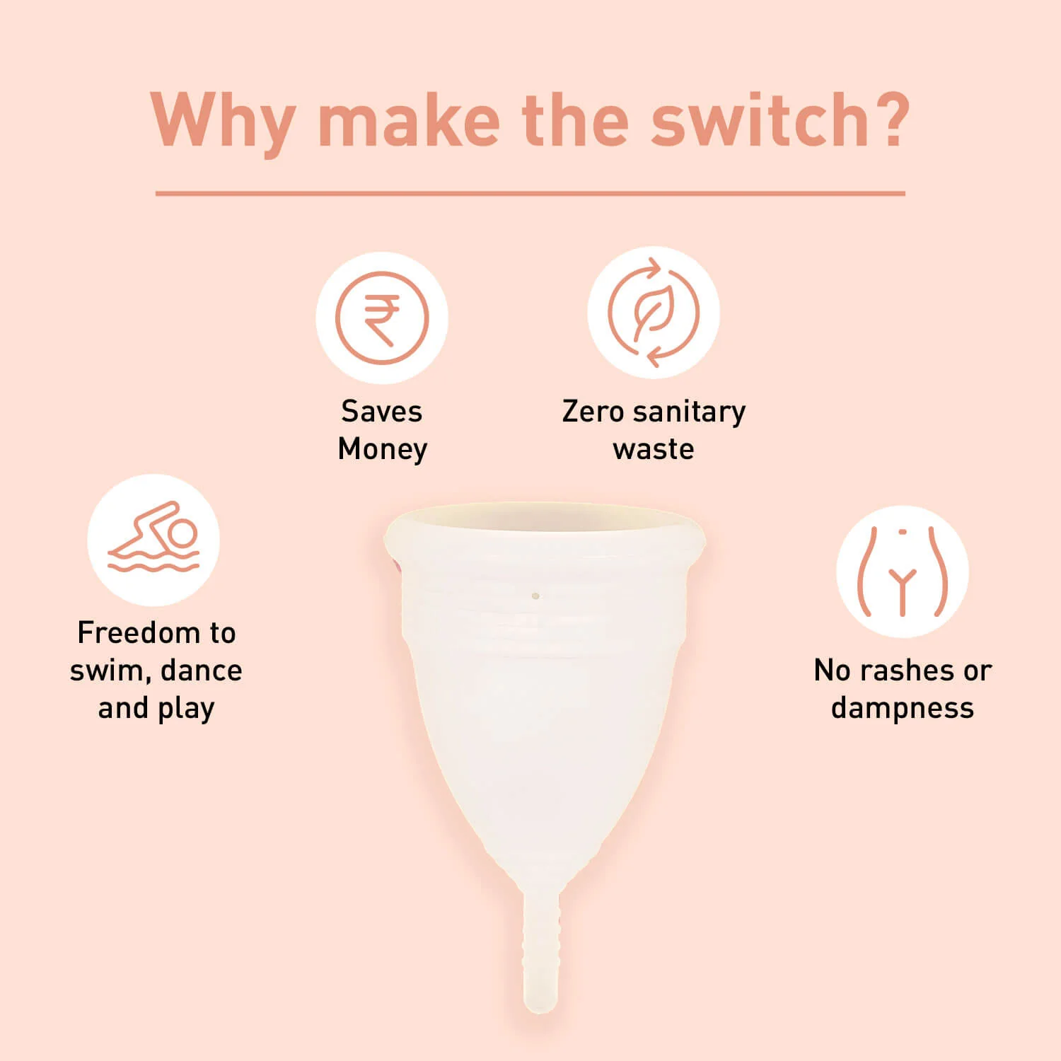 Sirona Pro Reusable Menstrual Cup with Pouch, Mini Intimate Wash & Cup Wash - Image 22
