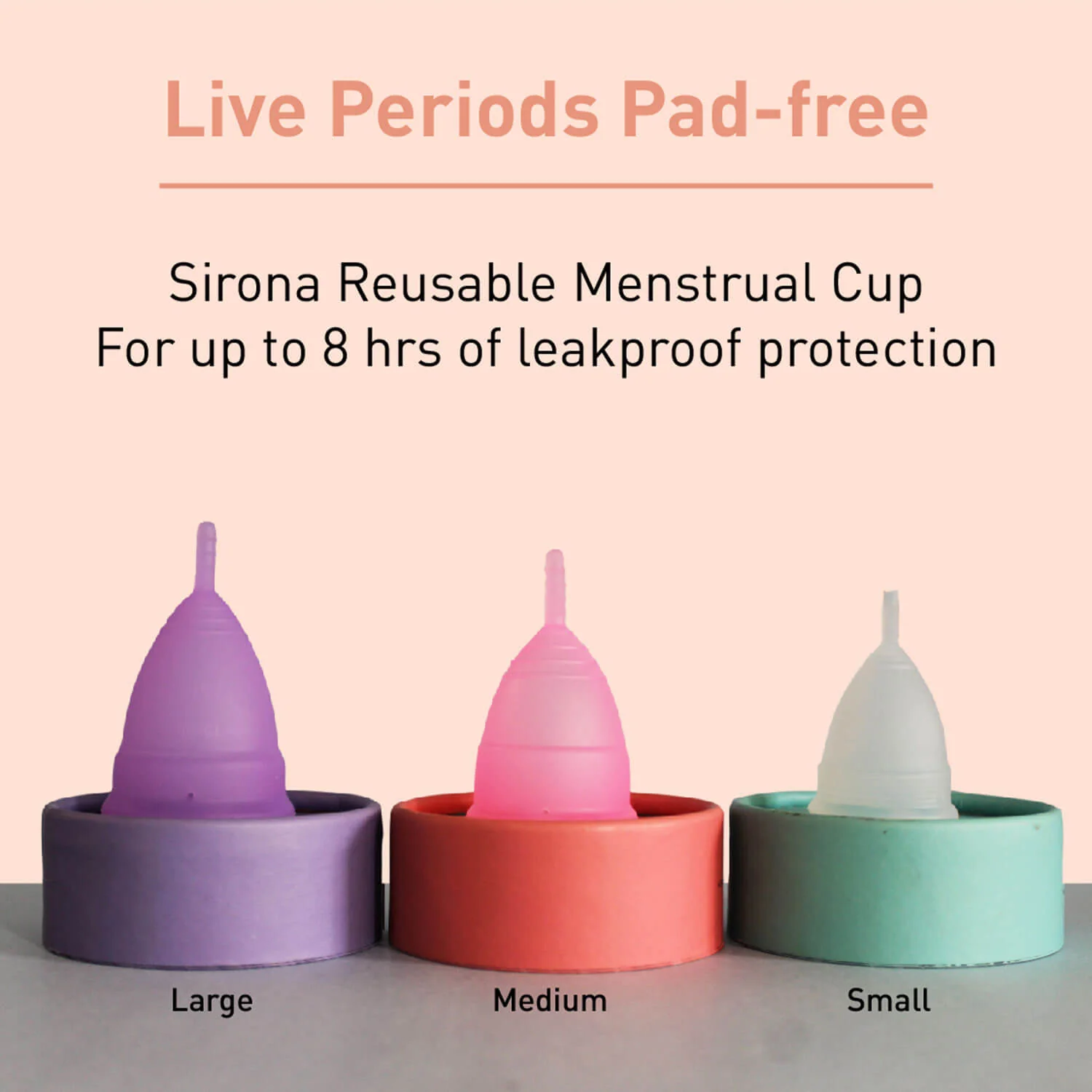 Sirona Pro Reusable Menstrual Cup with Pouch, Mini Intimate Wash & Cup Wash - Image 23