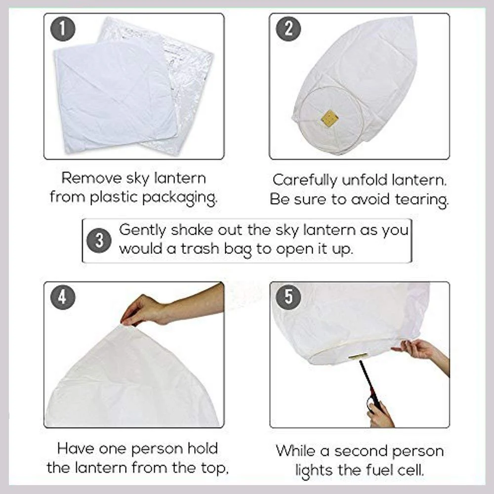 Sky Lanterns Multicolour Wishing Hot Air Balloon - Image 5