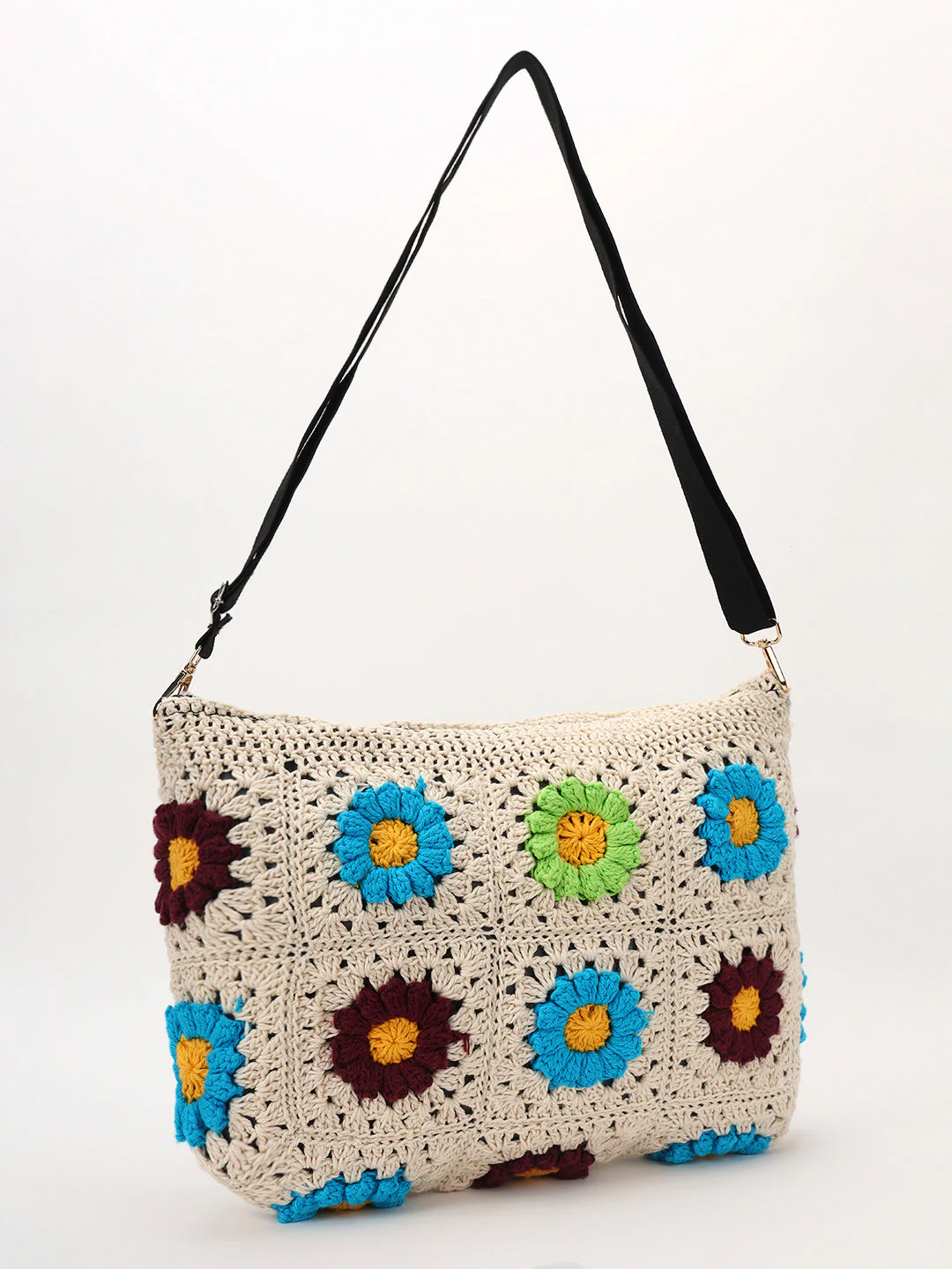 Slate Daisy Handmade Pouch