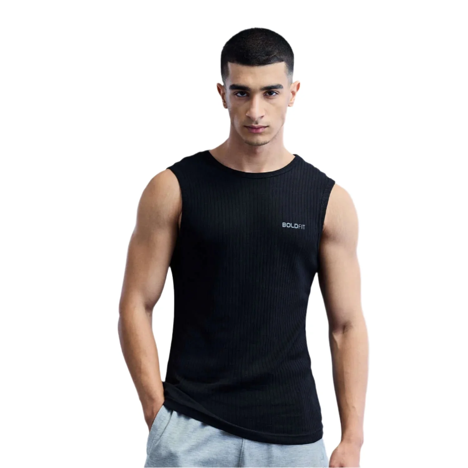Sleeveless Vest for Men Black - Image 12