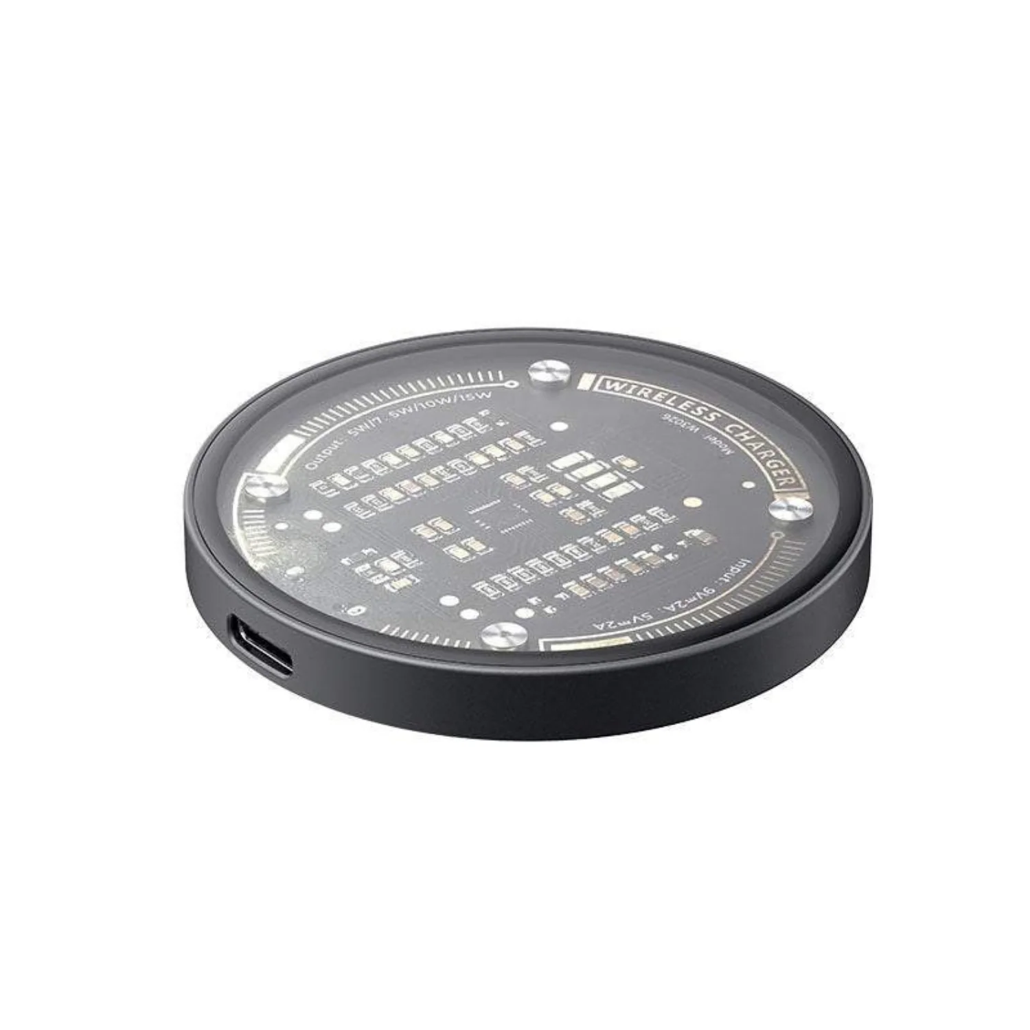 SlimQi: Super Slim Wireless Charging Pad Fast Qi Wireless Charger with Super Strong Magnets, Tempered Glass & Futuristic Design - Image 3
