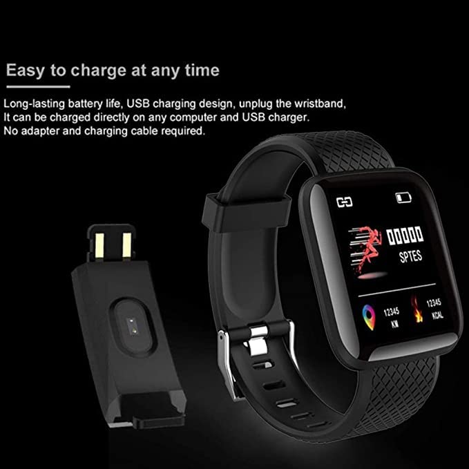 🖤Smart Fitness Bracelet Health Watch| ❤️Heart Rate | 👣Step Tracker | 🌙Sleep Monitor | 💧Waterproof - Image 4