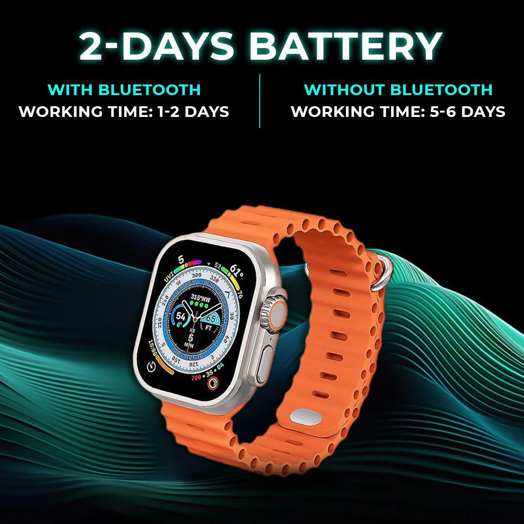 Smart Ultra Watch || 2.19-inch Display || 100+ Sports Modes || Customizable Watch Faces || Metal Shield - Image 6